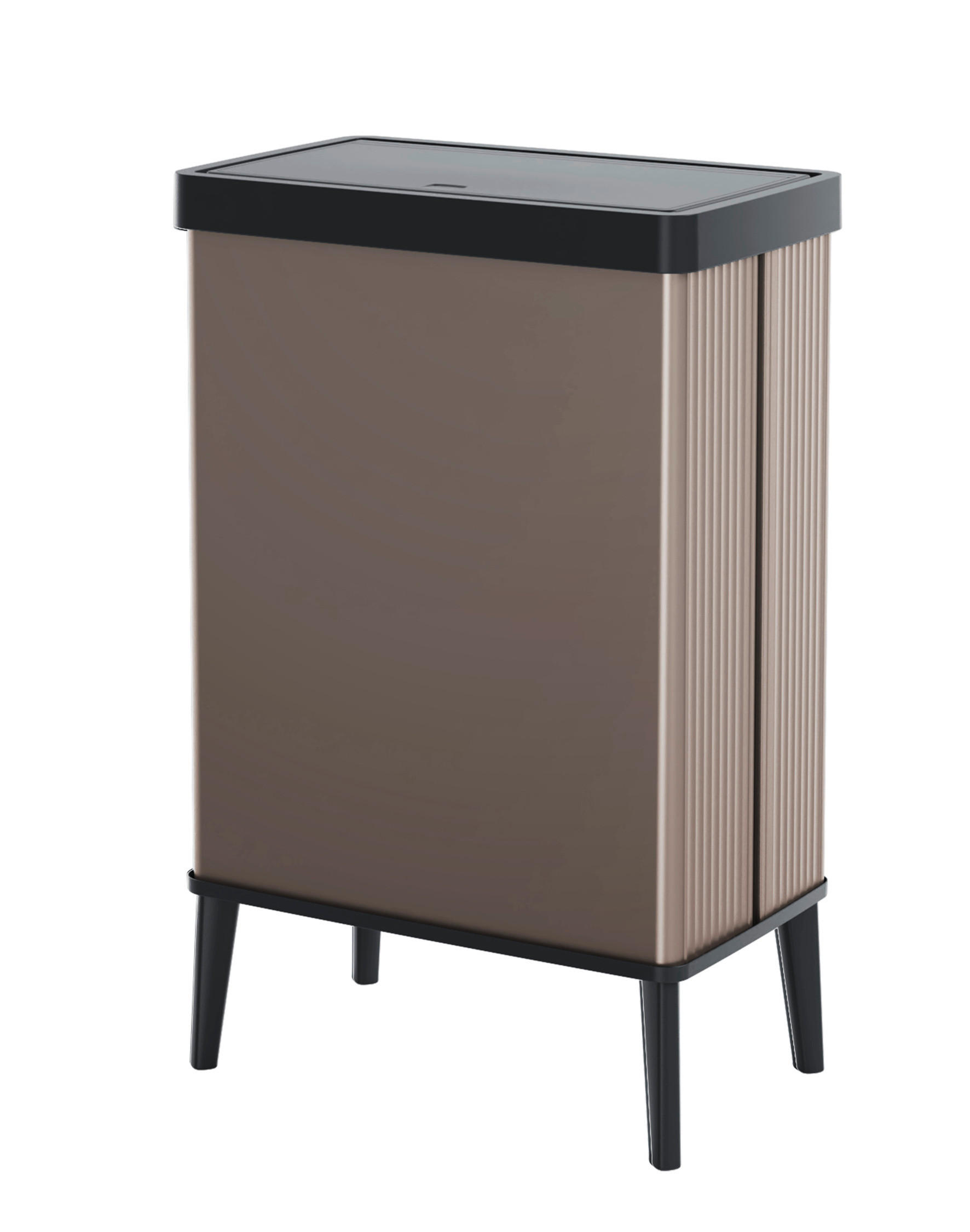 ABFALLEIMER 54 l  Kunststoff  - Altrosa, Basics, Kunststoff (26,5/68,7/43,5cm) - Keter