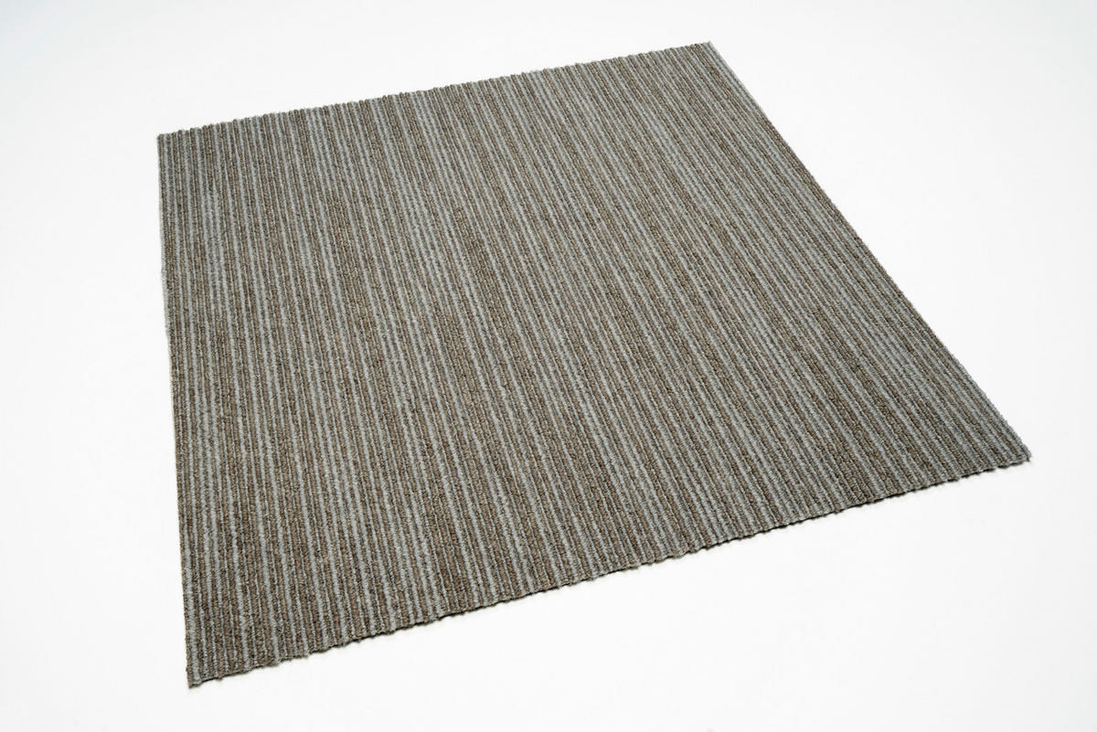 TEPPICHFLIESE 50/50 cm  in Grau, Hellbraun  - Hellbraun/Grau, Basics, Textil (50/50cm)