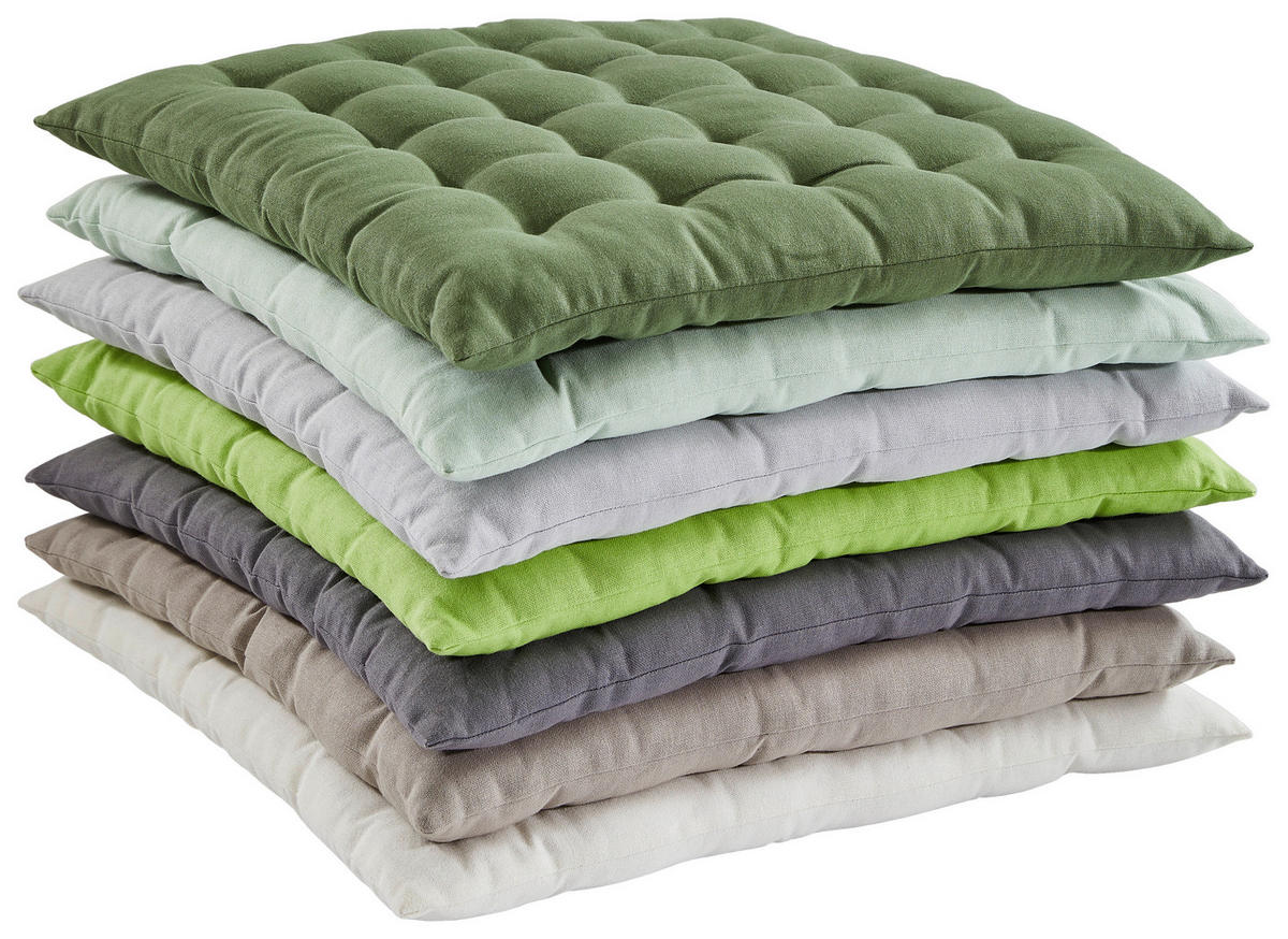 SITZKISSEN  40/40 cm   - Weiss, Design, Textil (40/40cm) - Esposa