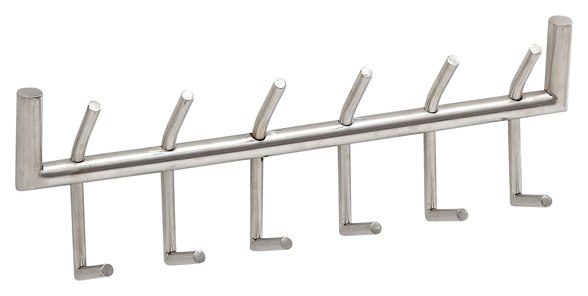 NÁSTĚNNÁ ŠATNA, 60/19/10 cm - barvy stříbra, Moderní, kov (60/19/10cm) - MID.YOU