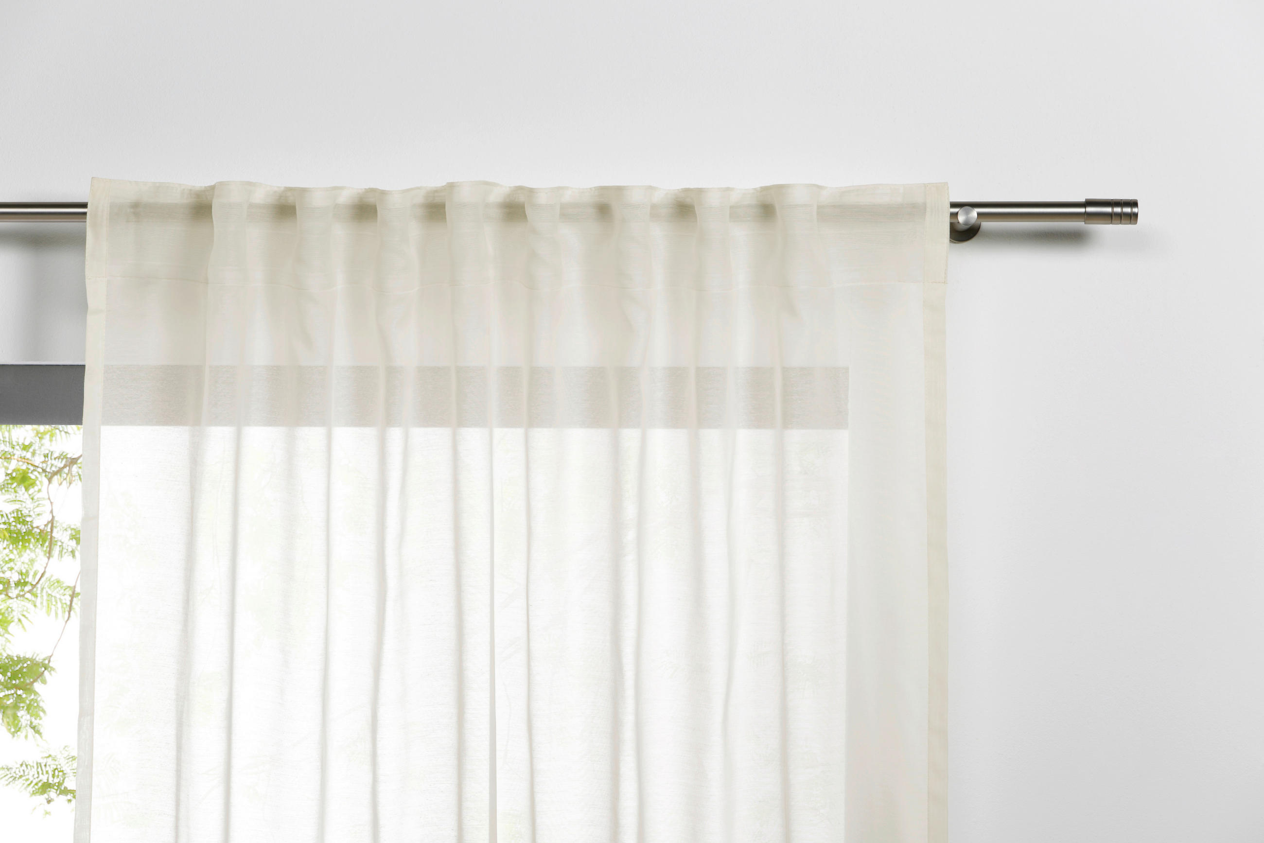 Thumbnail - Kombivorhang PURE ecru B/L: ca. 135x300 cm