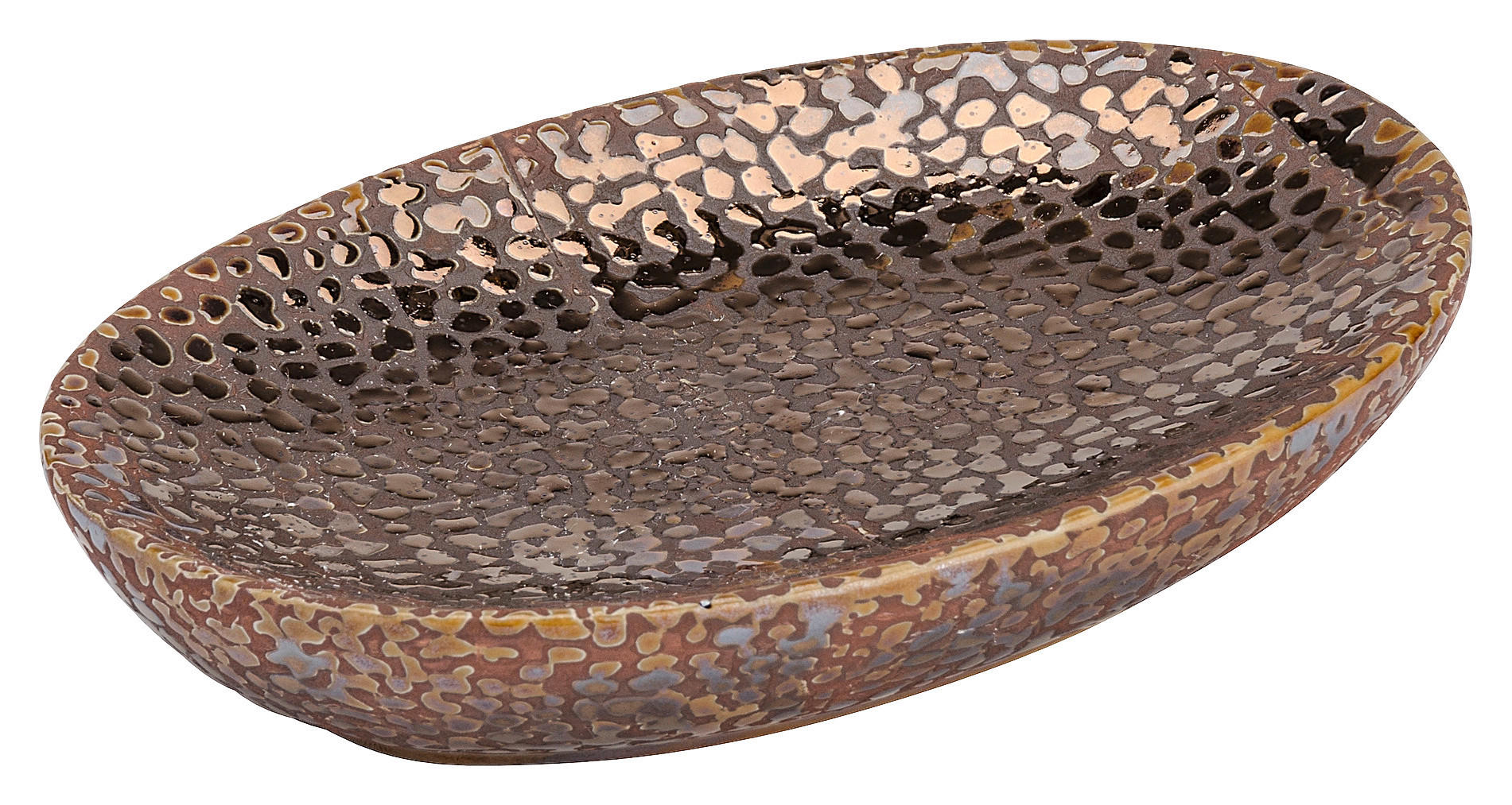 WENKO Seifenablage Marrakesh braun Keramik B/H/L: ca. 13,6x2x10 cm