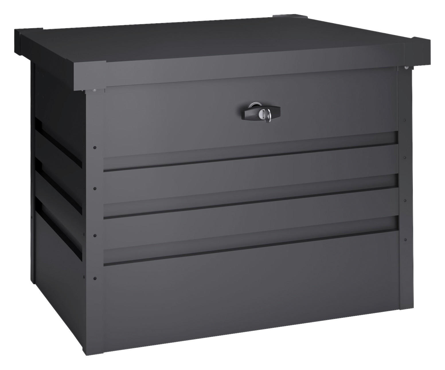 HOGGAR Aufbewahrungsbox Sveg anthrazit Metall B/H/L: ca. 72x63x61 cm