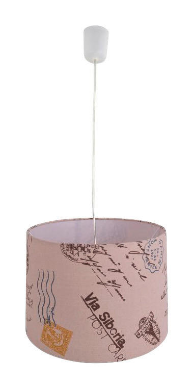 Näve Leuchten Pendelleuchte braun Leinen H/D: ca. 136x35 cm E27 1 Brennstellen