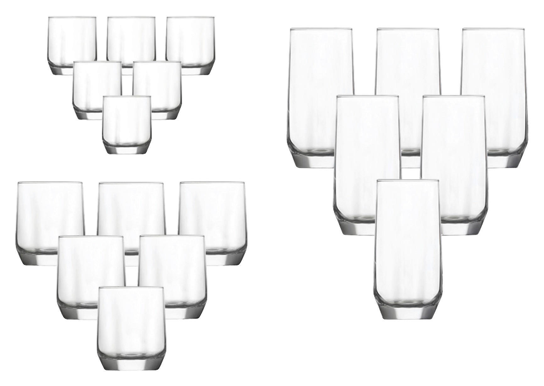 HermiaConcept Gläserset Daisy 18-tlg. transparent