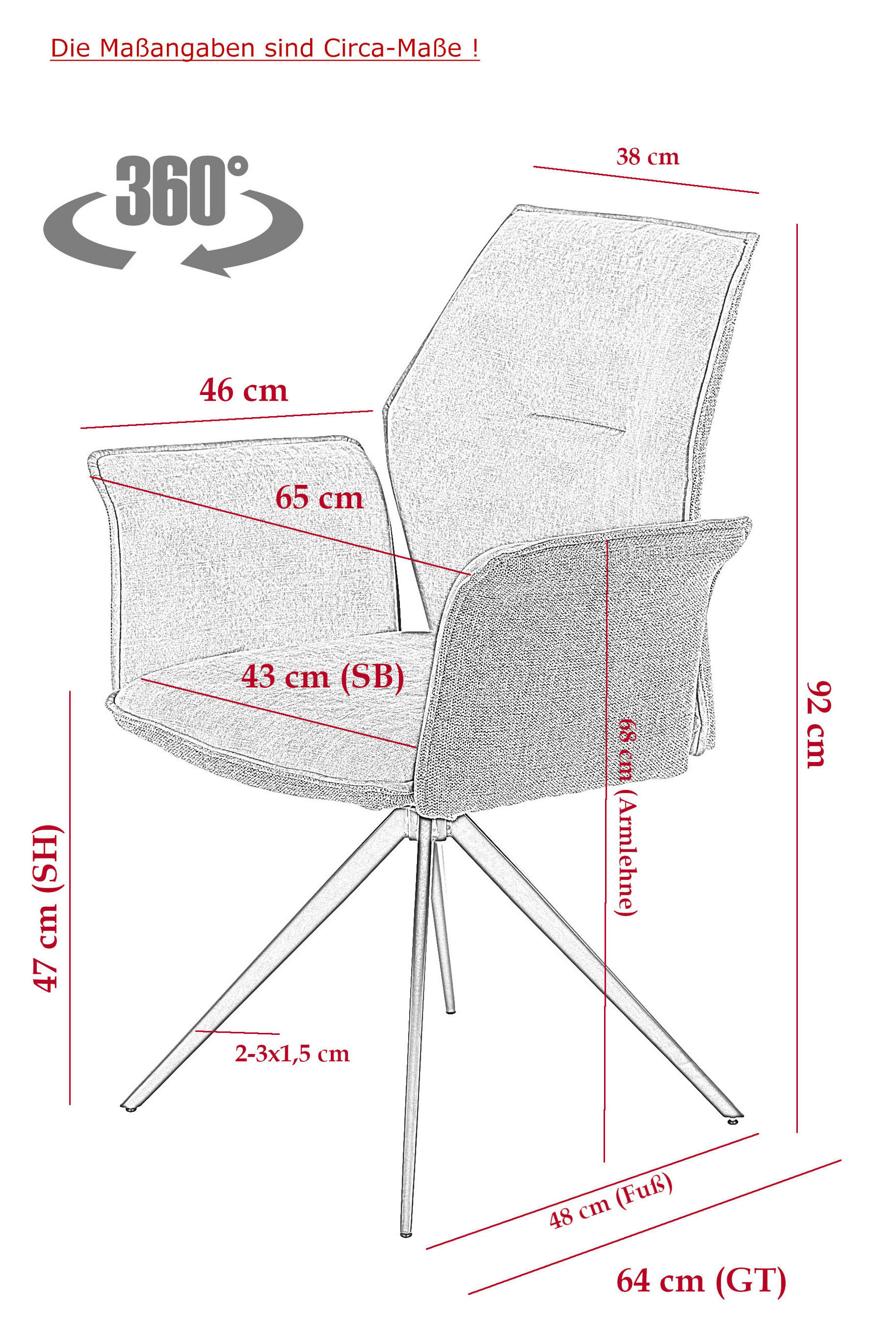 Thumbnail - Hela Sessel SUSANNE I S gold Stoff B/H/T: ca. 65x92x64 cm