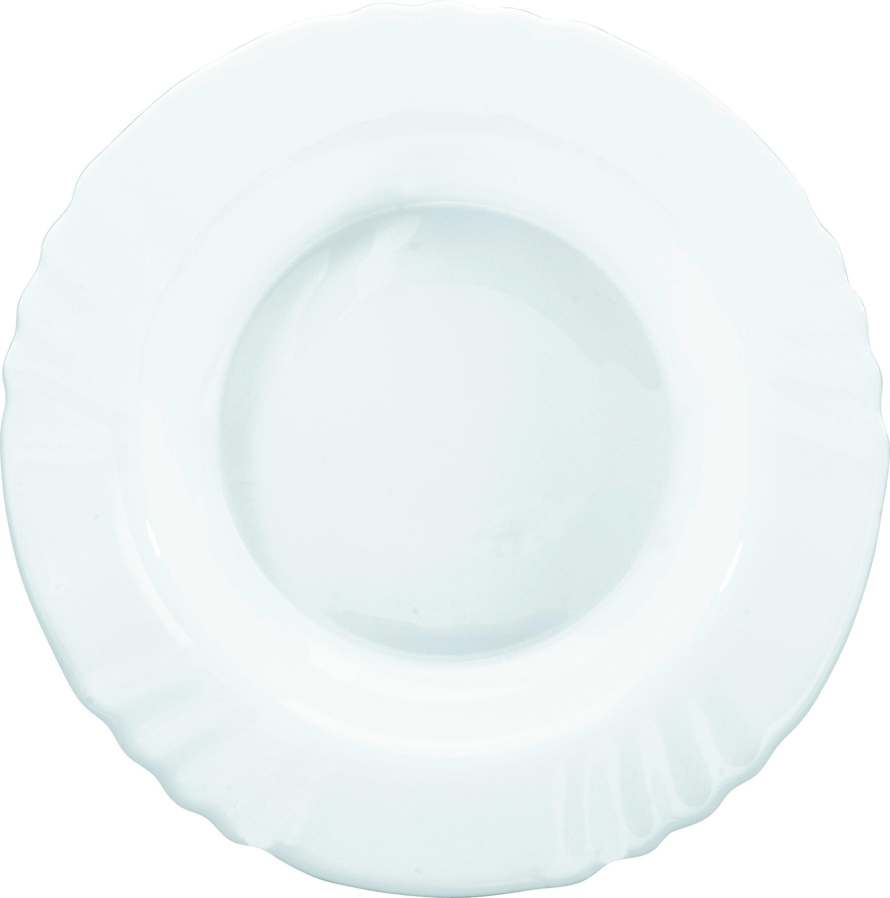 Bormioli Teller weiß Opal-Hartglas D: ca. 23,5 cm
