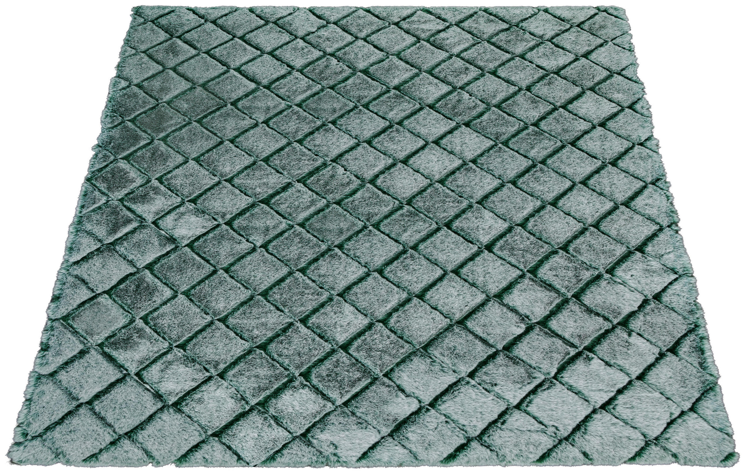 Thumbnail - Teppich Vichy mint B/L: ca. 120x160 cm