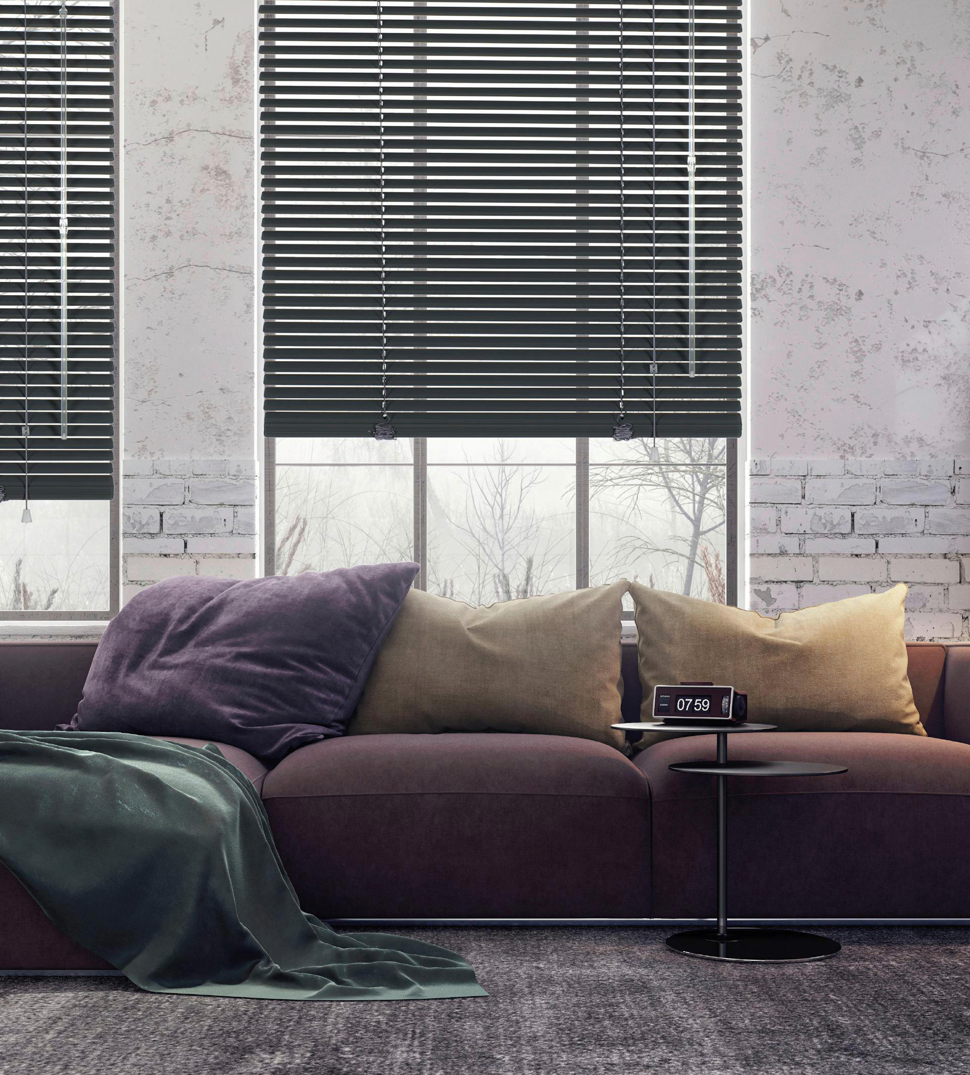 Thumbnail - Alu-Jalousie Schiefergrau B/L: ca. 135x175 cm