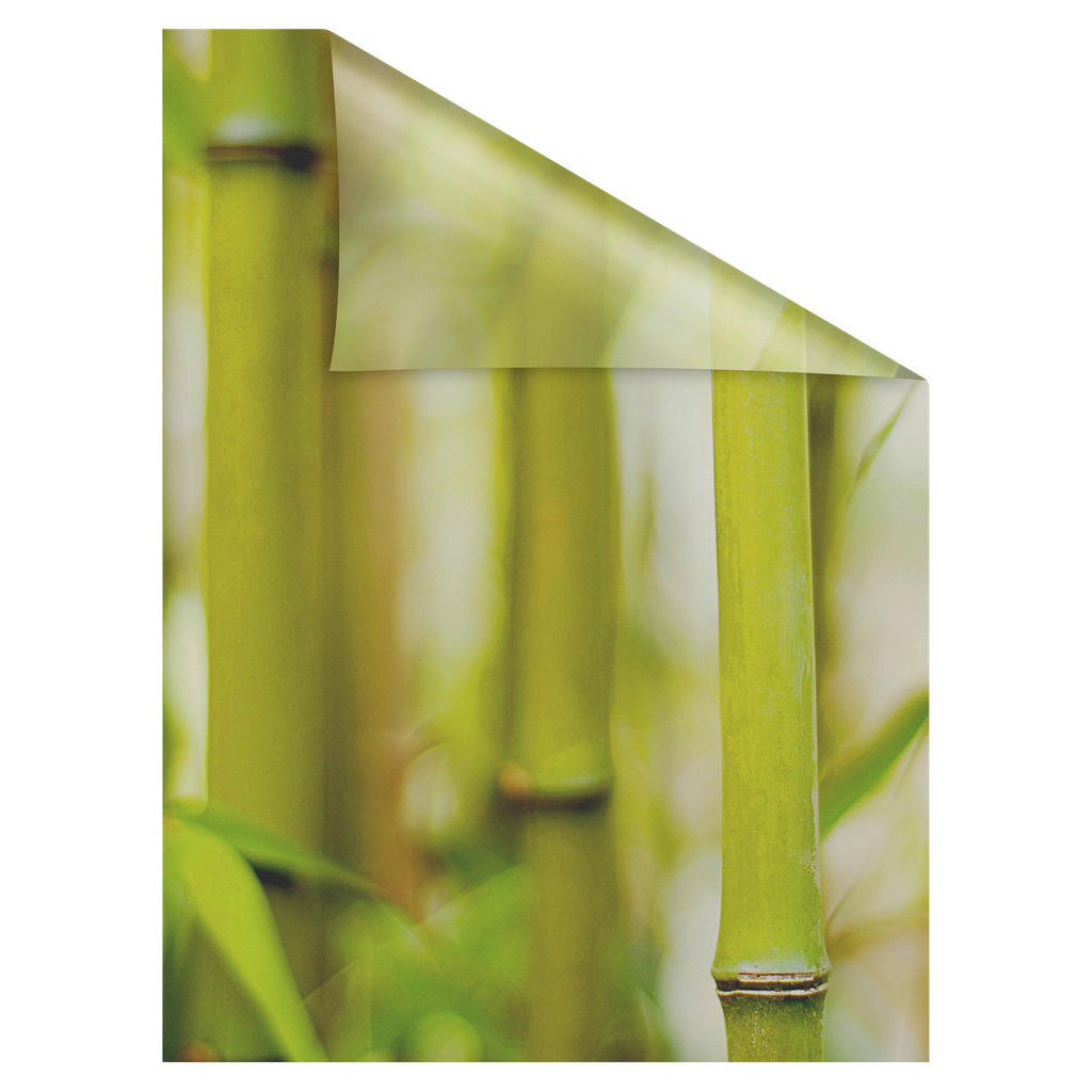 Thumbnail - LICHTBLICK Fensterfolie Bambus Floral Bambus grün B/L: ca. 100x180 cm