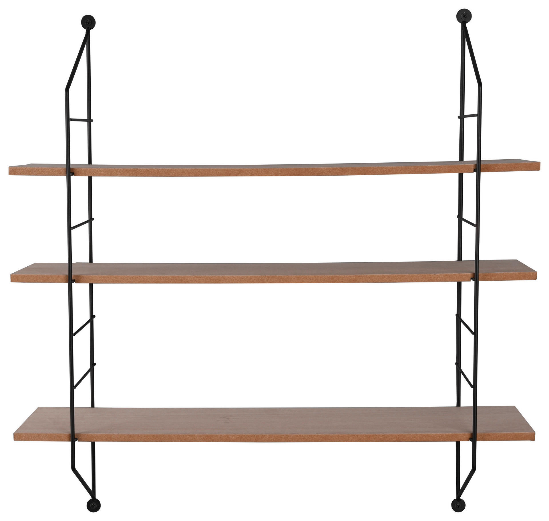 Thumbnail - Wandregal Ella schwarz B/H/T: ca. 60x62x15 cm