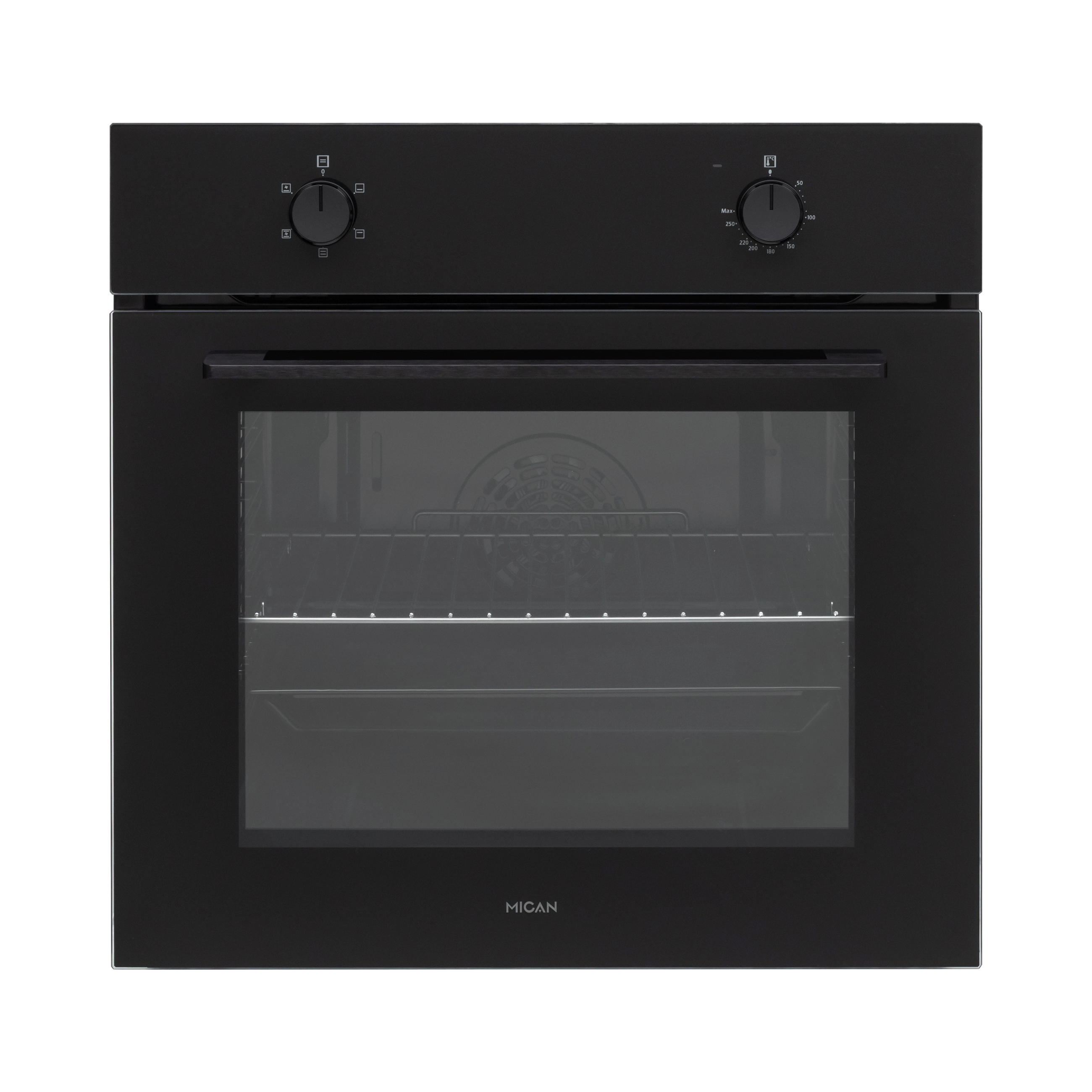Mican Einbaubackofen BOAUS65 schwarz Metall B/H/T: ca. 59,5x59,5x57 cm