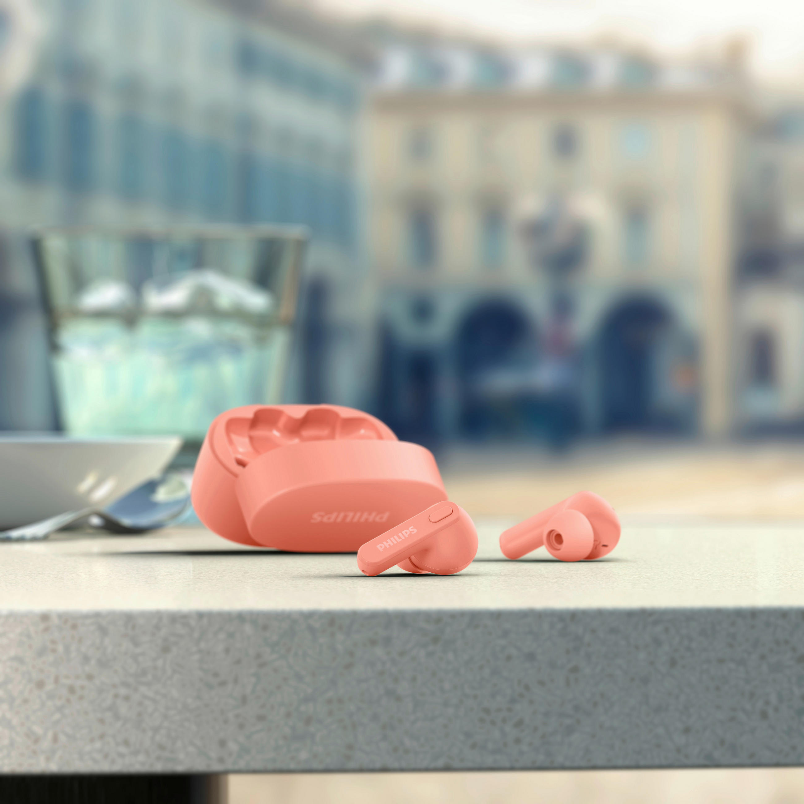 Thumbnail - Philips Kopfhörer mit MikrofonTrueWireless rosa B/H/L: ca. 4x15,2x9,6 cm