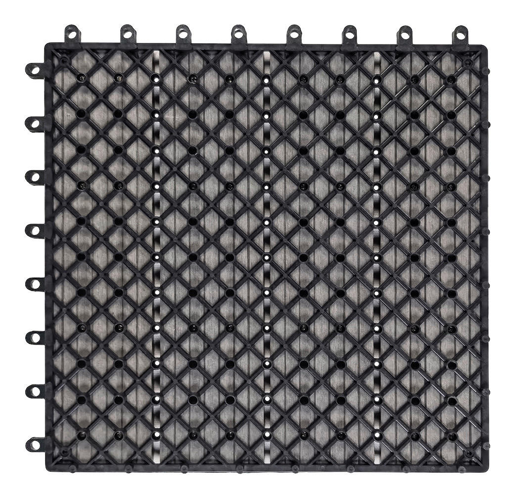 Thumbnail - POCOline Terrassenfliese WPC, 6 Stück im Paket grau B/L: ca. 30x30 cm