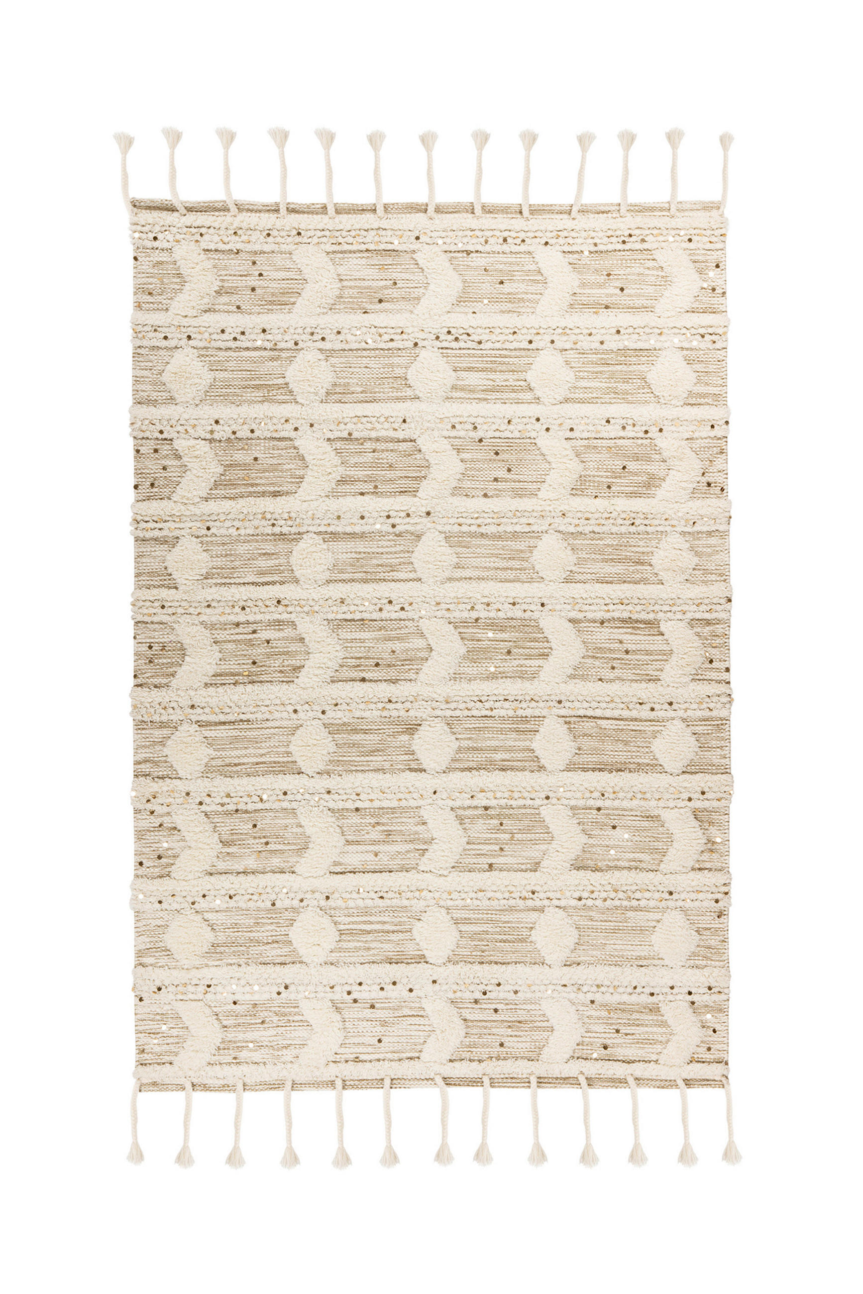 Thumbnail - 360Living Teppich Bohist khaki B/L: ca. 80x150 cm