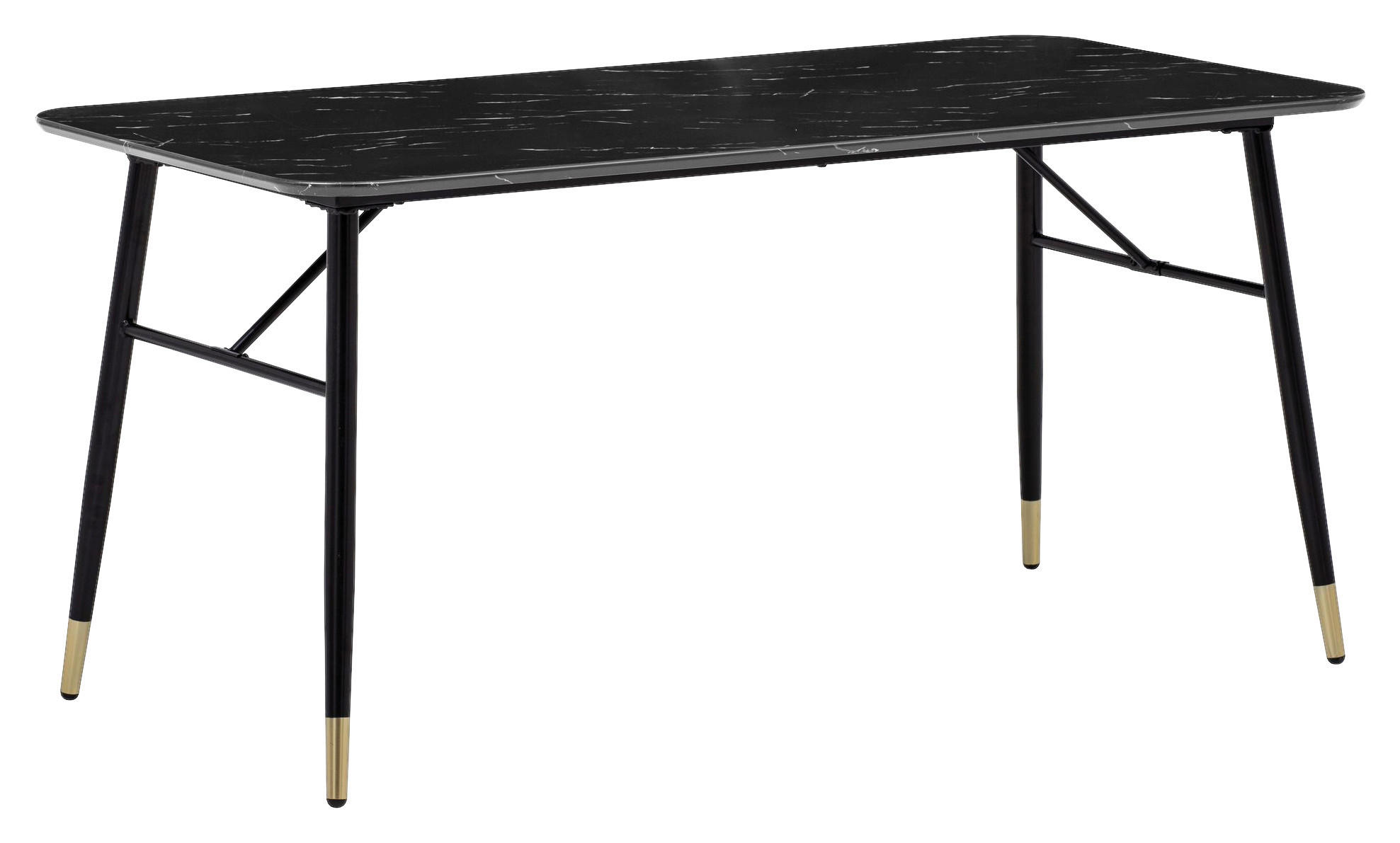 Esstisch schwarz Marmor Optik B/H/T: ca. 120x76x60 cm