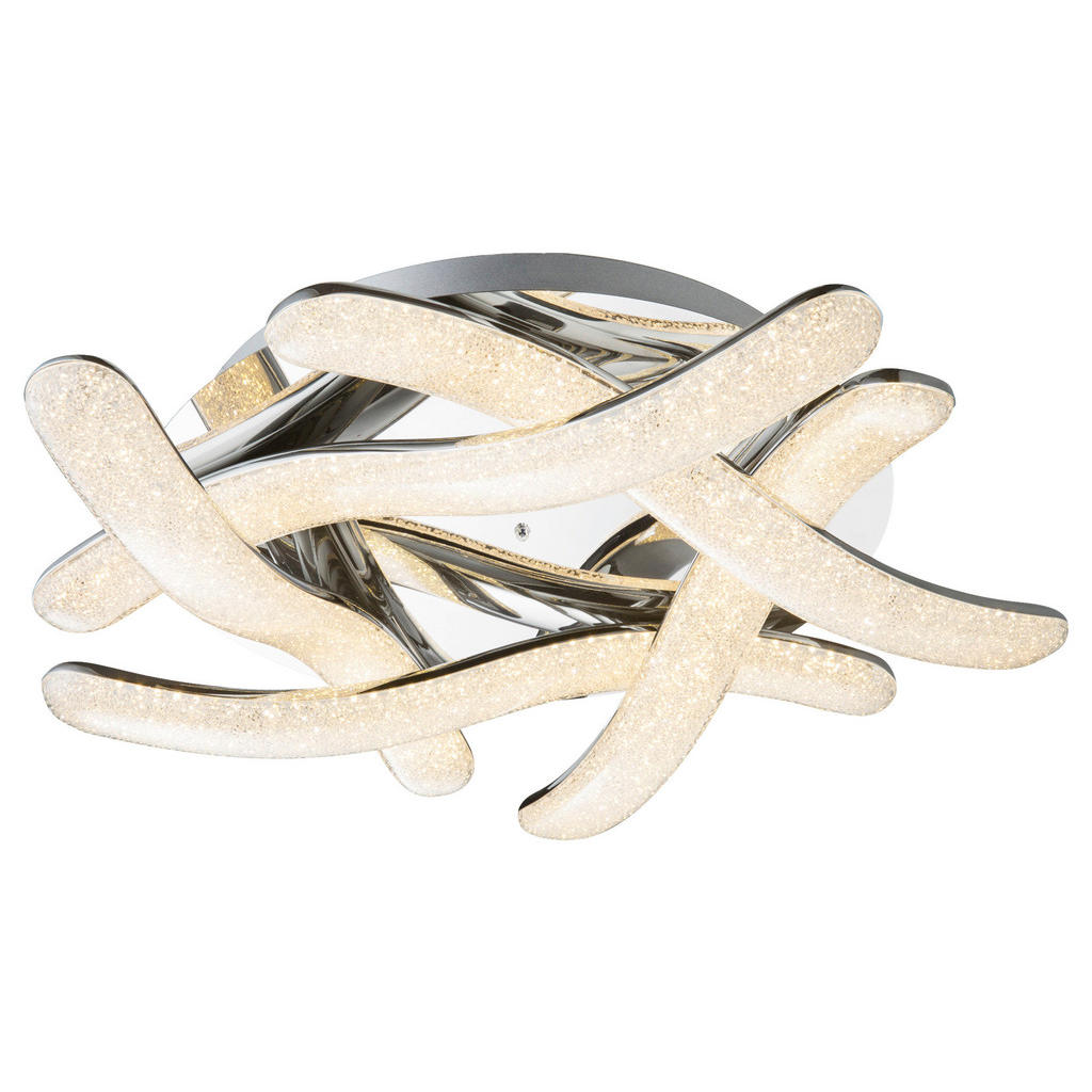 Thumbnail - POCOline LED-Deckenleuchte Lio Chrom Metall Acryl B/H/L: ca. 54x11,5x54 cm