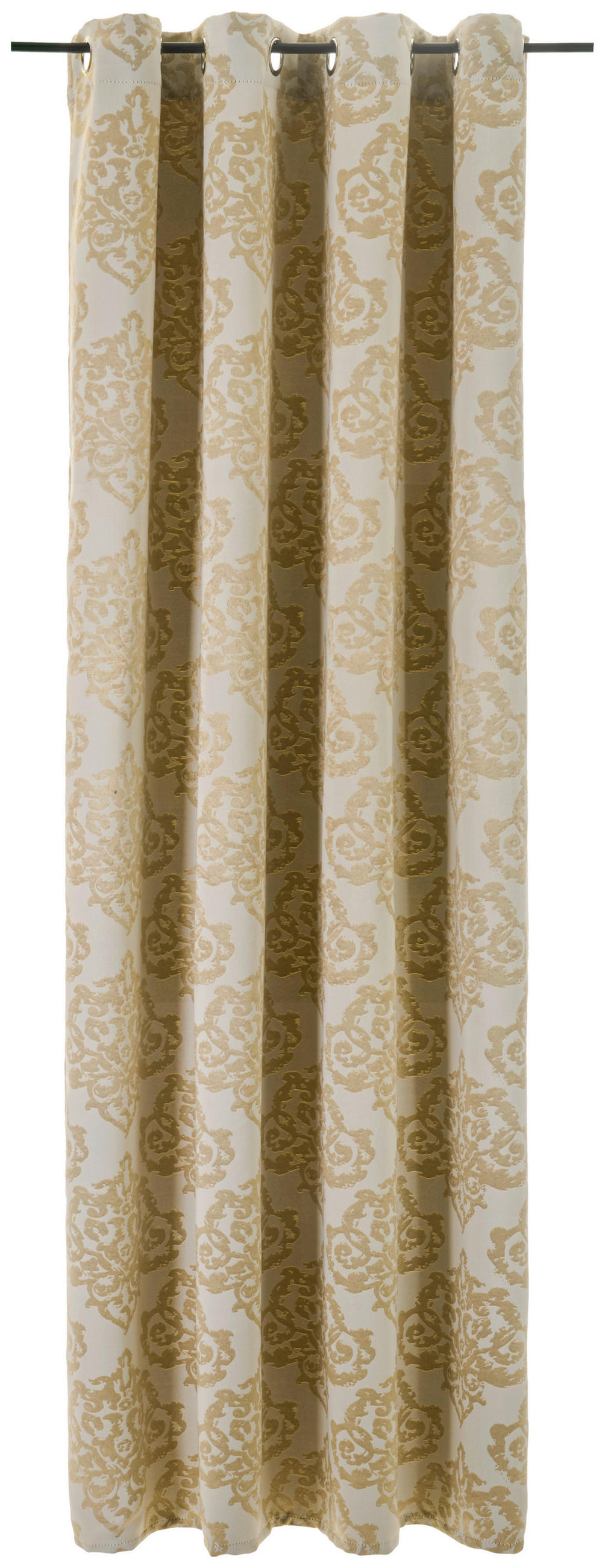 Thumbnail - Verdunklungsvorhang Ornament champagner B/L: ca. 135x245 cm