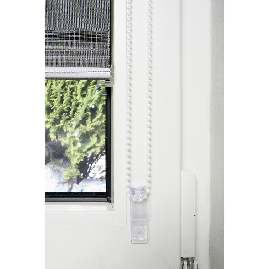 Thumbnail - Doppelrollo mit Blende grau B/L: ca. 90x160 cm