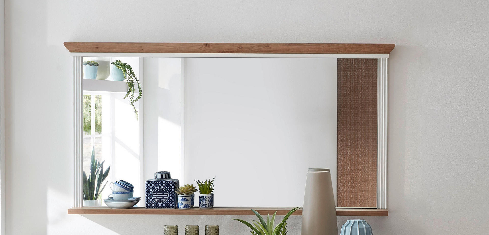 Thumbnail - Wandspiegel Jasmin Eiche Artisan Nachbildung B/H/T: ca. 142x74x16 cm