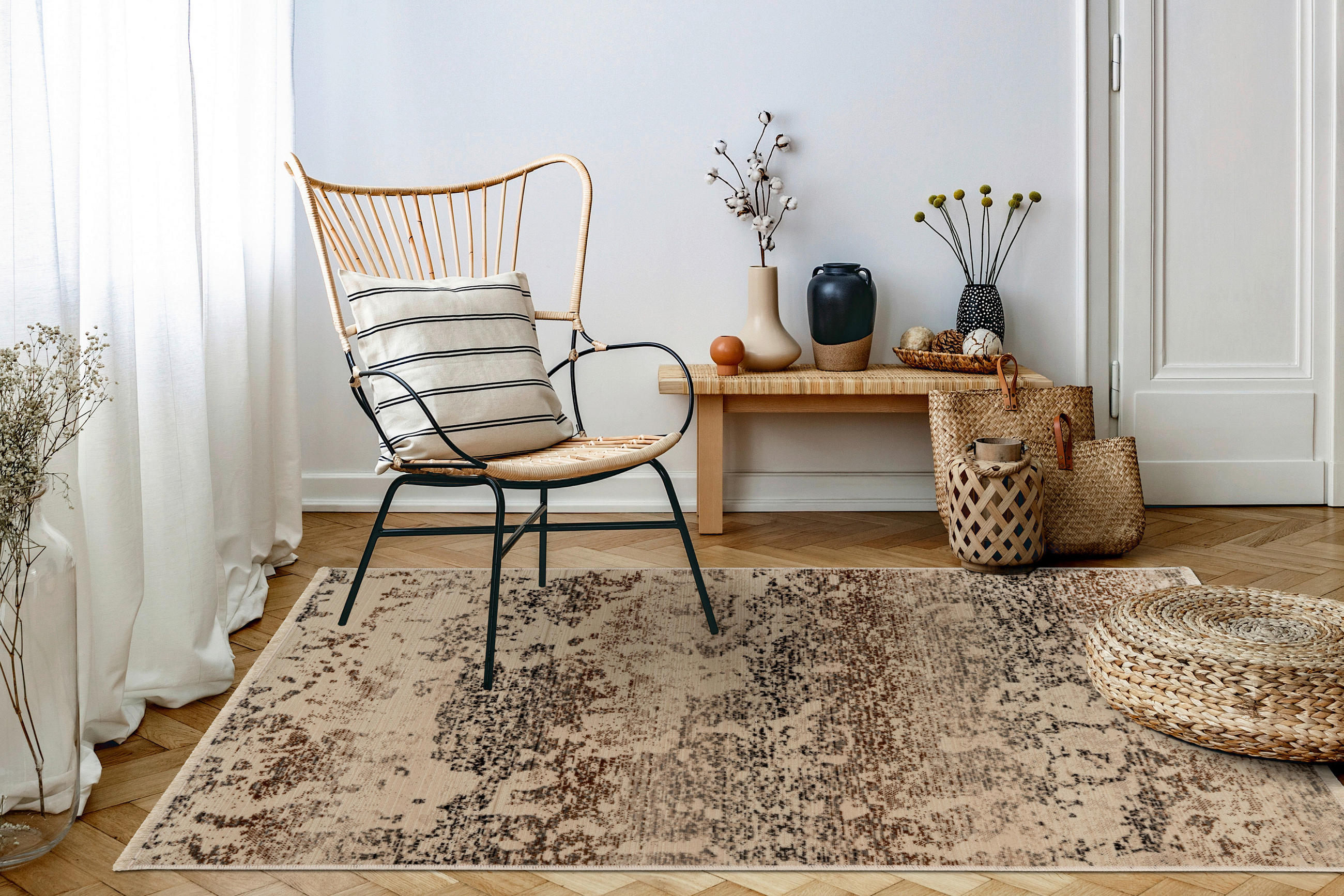 Thumbnail - 360Living Teppich Charu beige B/L: ca. 80x150 cm