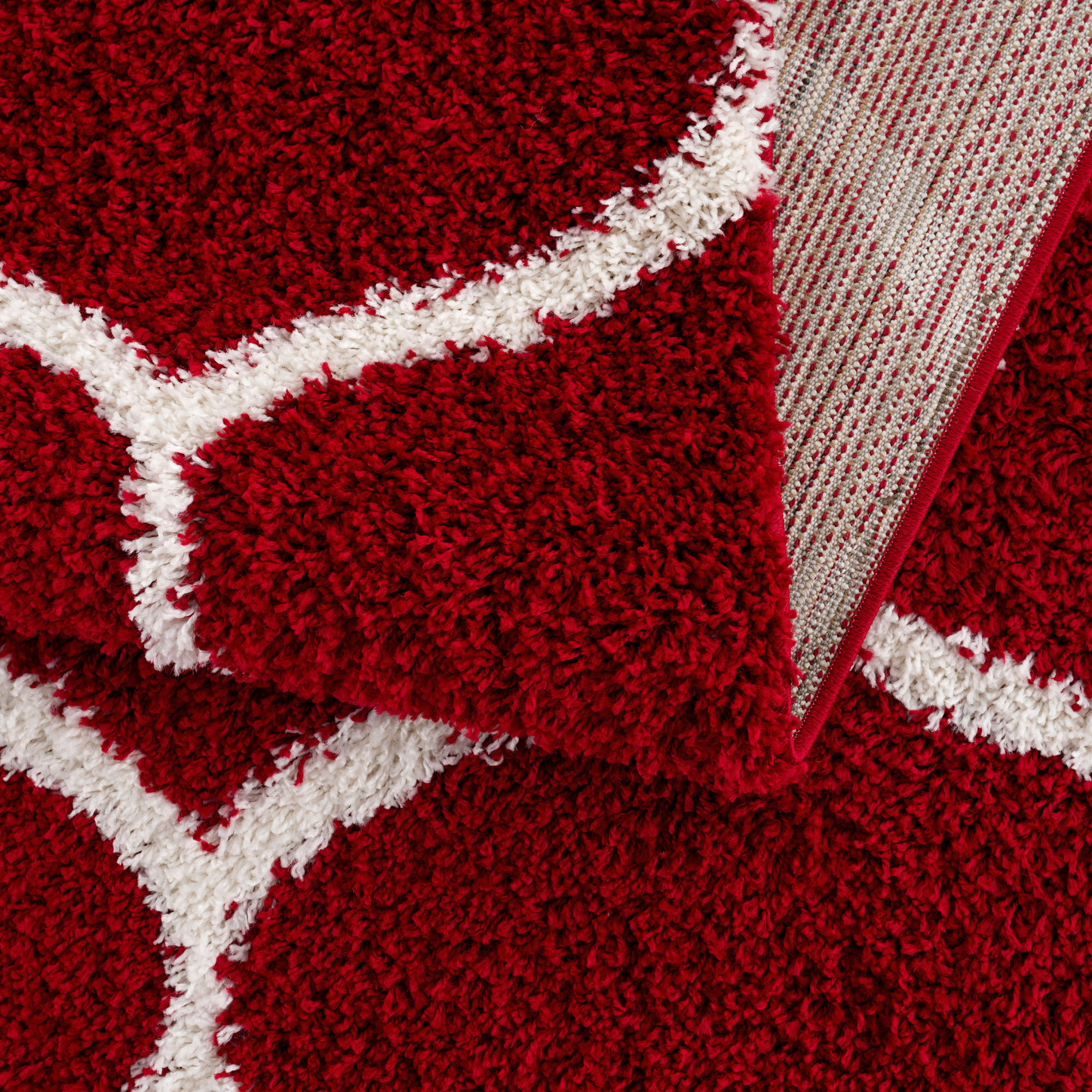 Thumbnail - Sanat Hochflorteppich MADRID rot B/L: ca. 200x290 cm