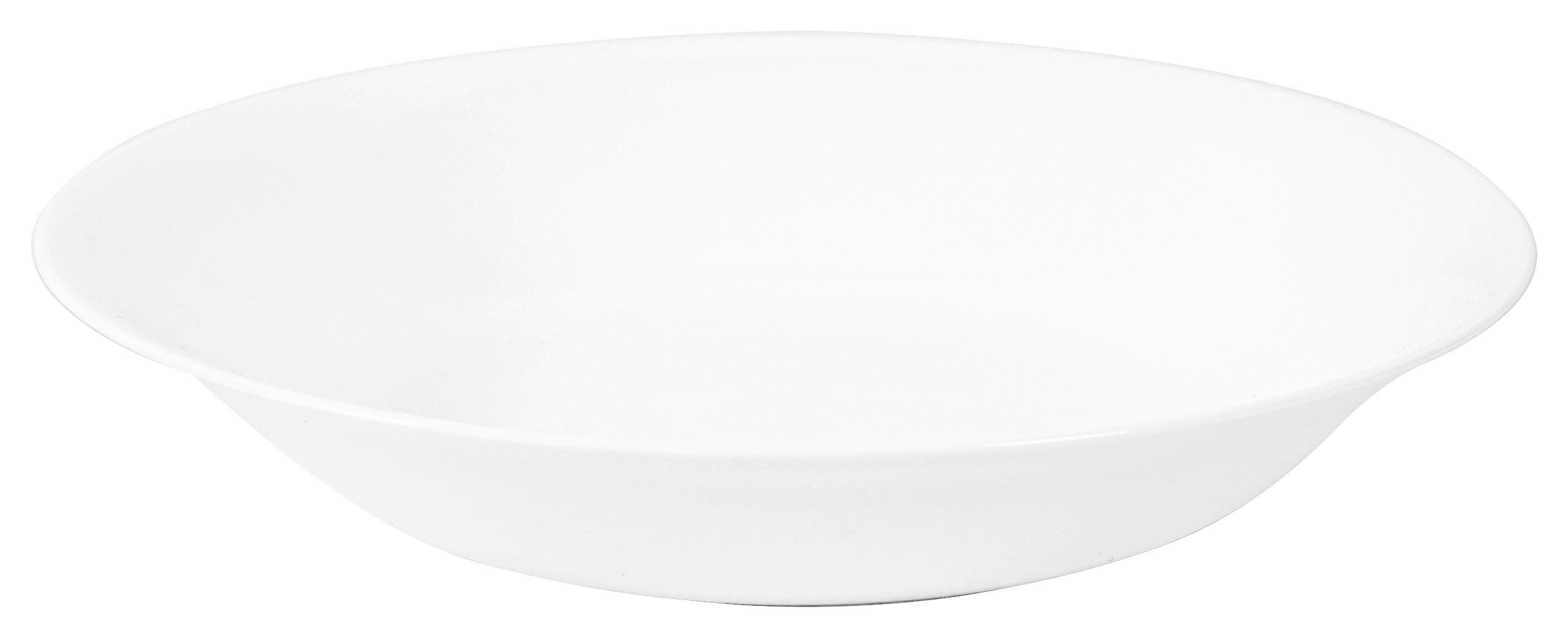 Teller weiß Opal-Hartglas
