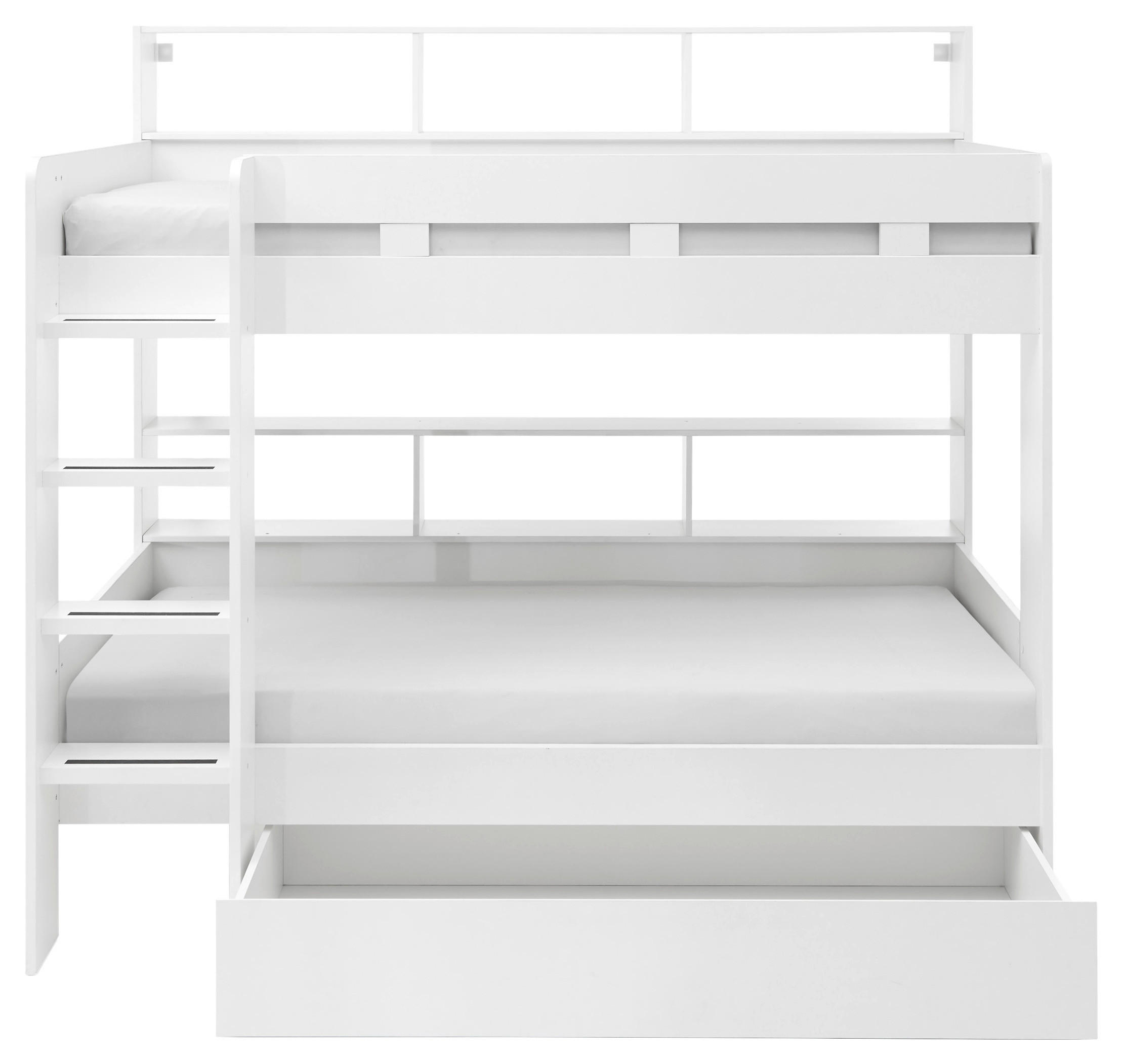 Thumbnail - Etagenbett Jusa weiß Liegefläche B/L: ca. 90x200 cm