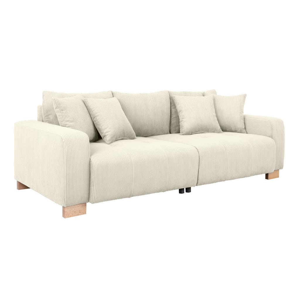 Thumbnail - Big Sofa Alpha New beige Microfaser B/H/T: ca. 244x85x112 cm