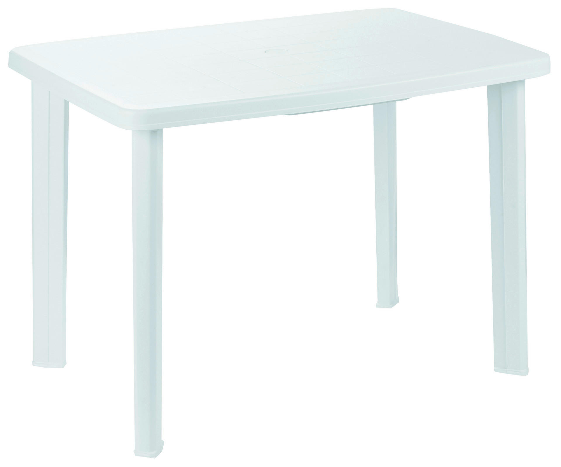 ProGarden Tisch Faretto weiß Kunststoff B/H/L: ca. 68x72x101 cm