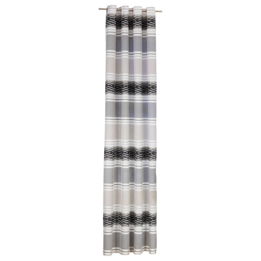 Thumbnail - POCOline Ösenvorhang Sharon anthrazit B/L: ca. 140x245 cm