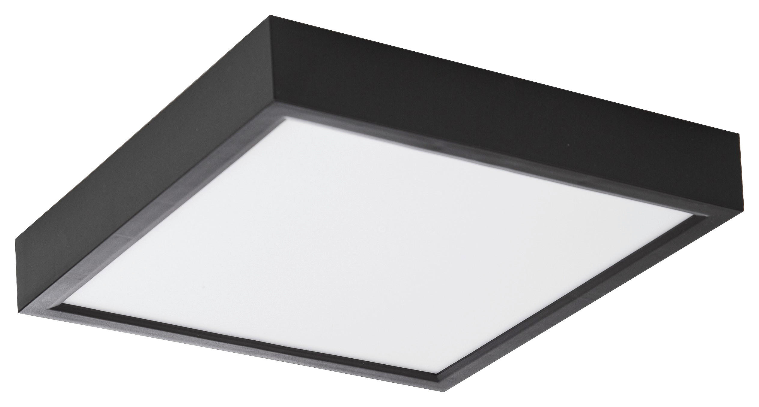 Nowa LED-Deckenleuchte 61043008 schwarz Kunststoff B/H/T: ca. 30x3,6x30 cm