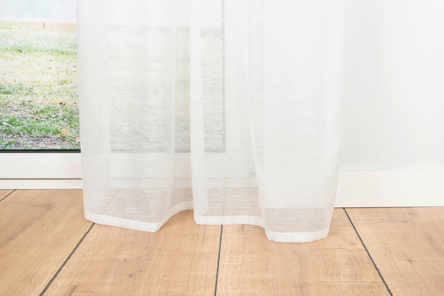 Thumbnail - Ösenvorhang SOFT weiß B/L: ca. 135x300 cm