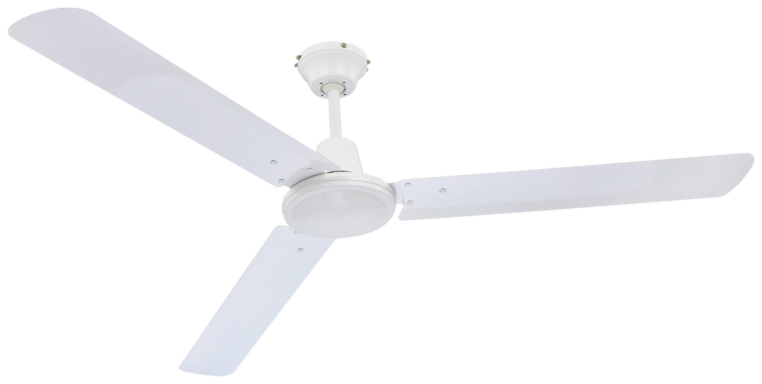 GLOBO Ventilator weiß Metall H/D: ca. 58x142 cm