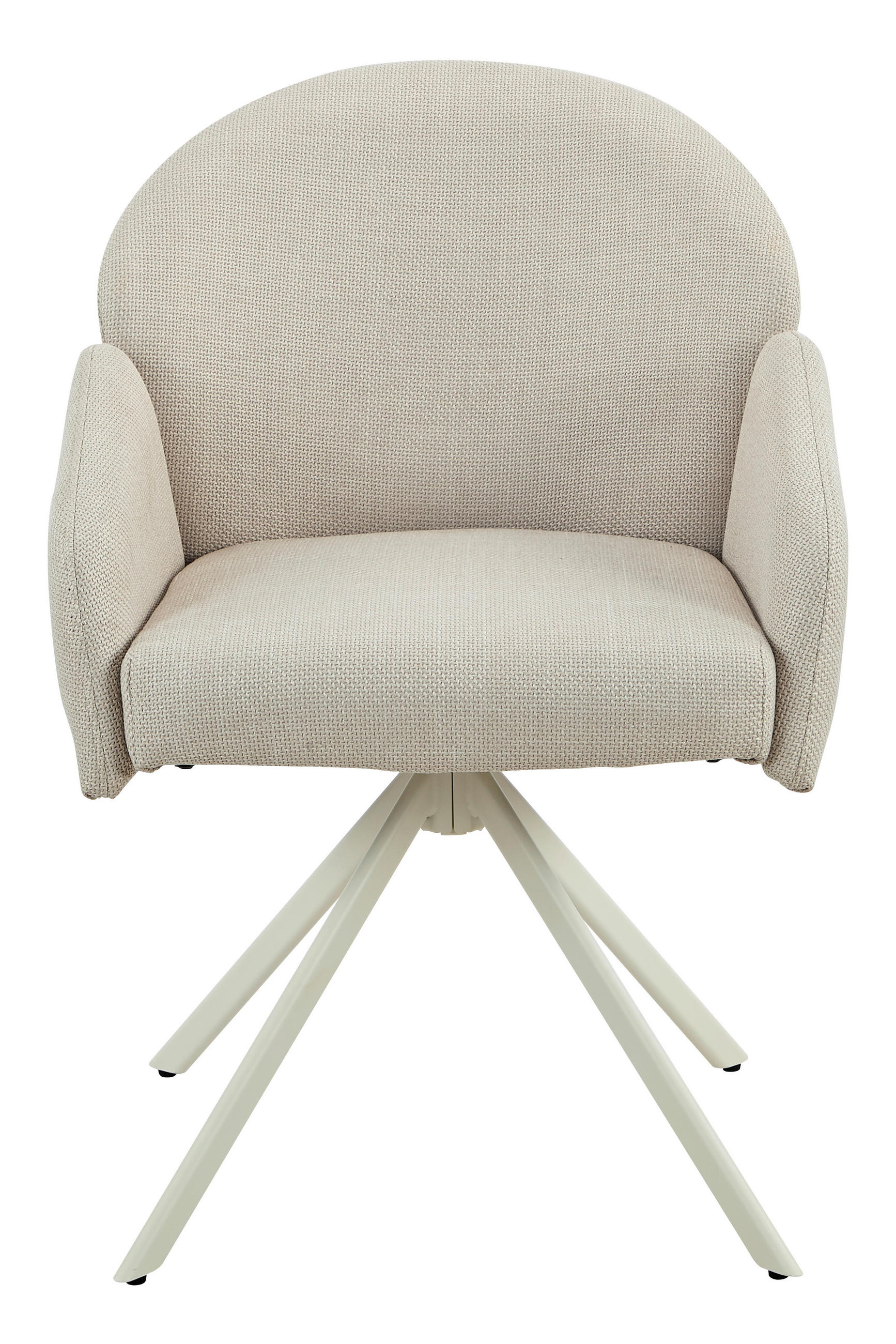 Thumbnail - Drehstuhl Holly creme Microfaser Webstoff B/H/T: ca. 57x84x61 cm