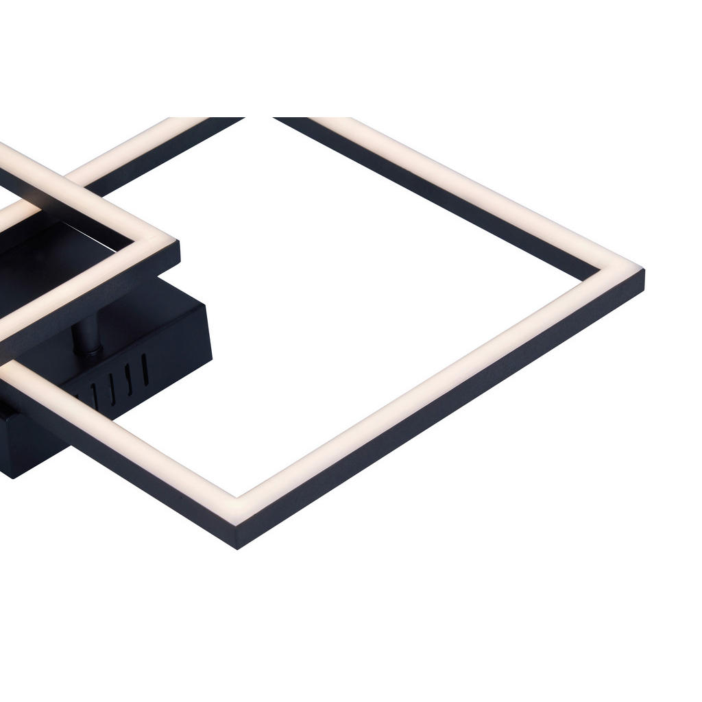 Thumbnail - Pocoline LED-Deckenleuchte Lotte schwarz Kunststoff B/H/L: ca. 40x6,5x40 cm