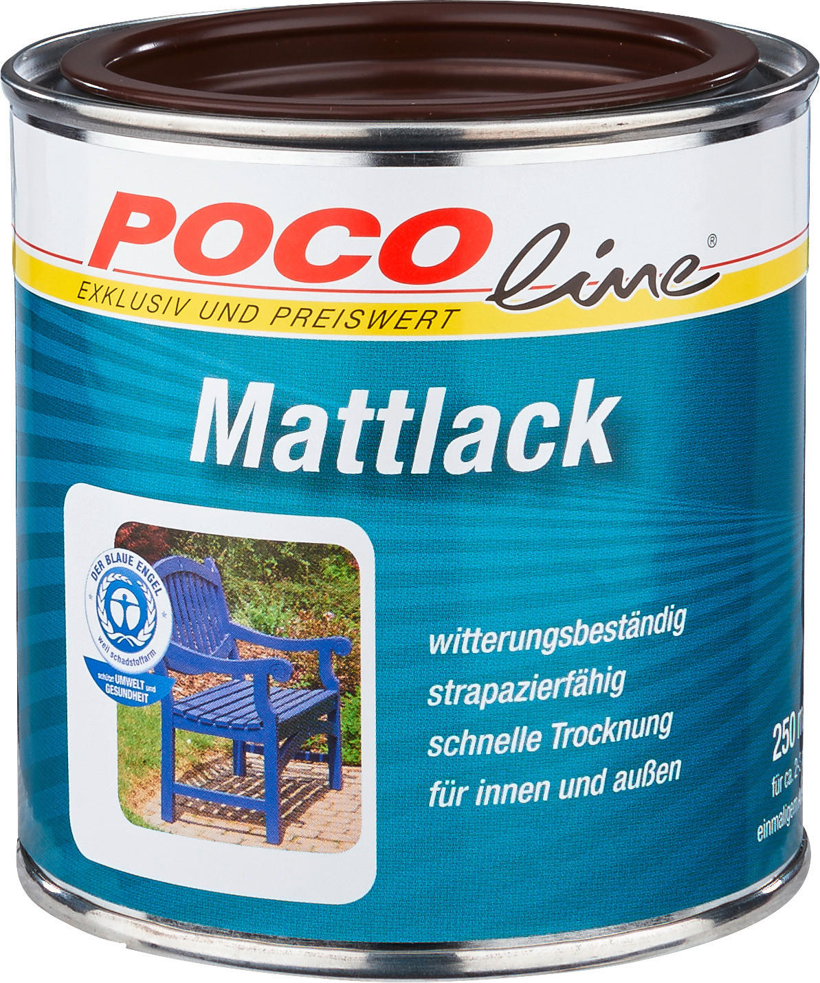 POCOline Acyl Buntlack schokobraun matt ca. 0,25 l