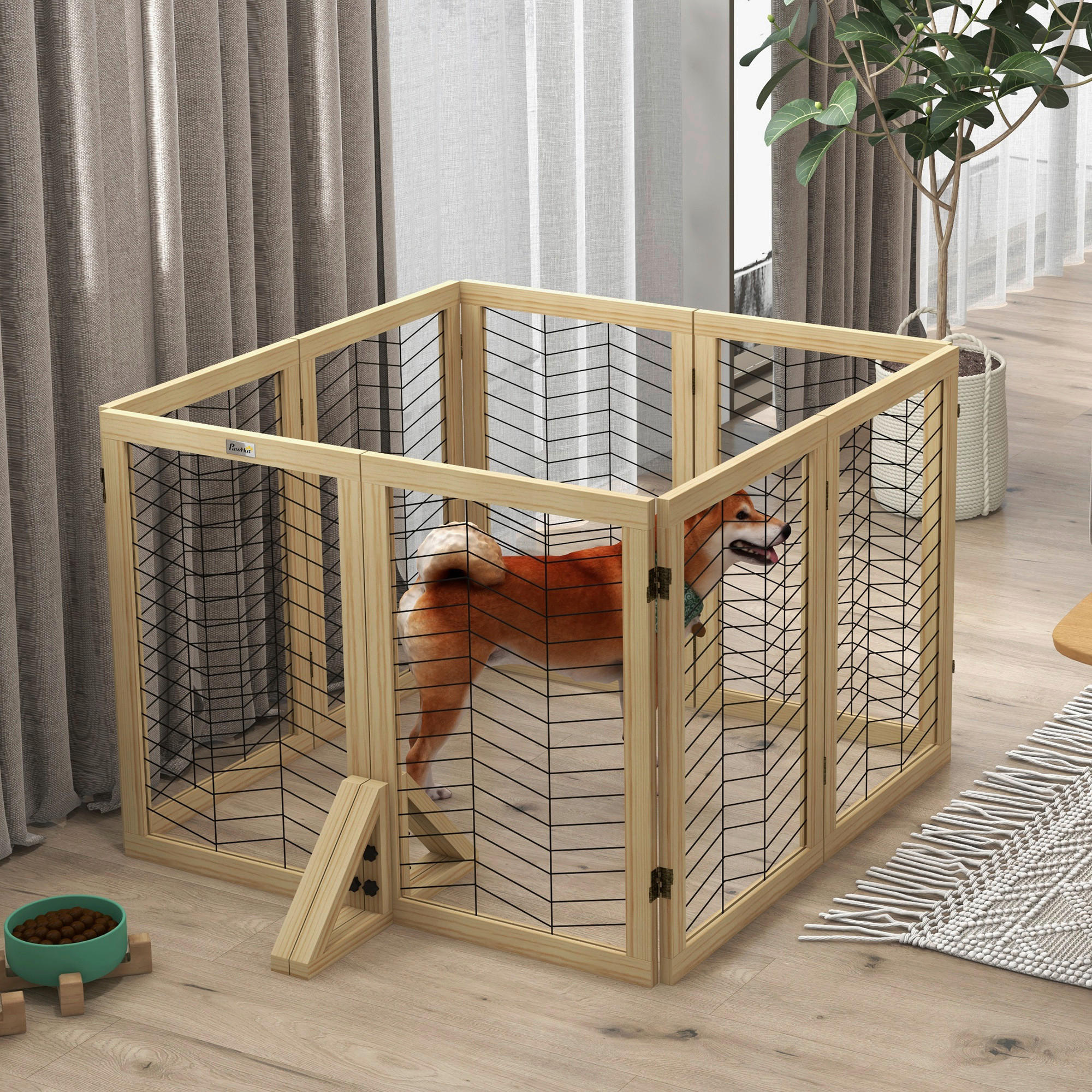 Thumbnail - PawHut Hunde-Zubehör natur Edelstahl B/H/L: ca. 44x375x70 cm