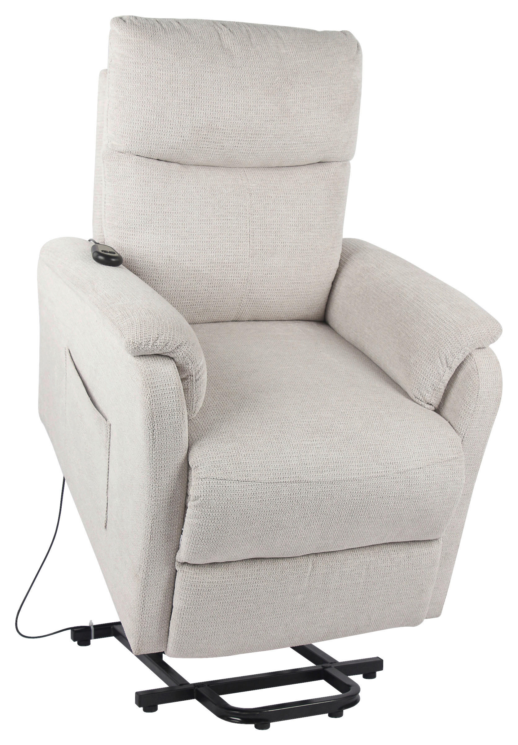 Thumbnail - TV-Sessel Rubi beige Webstoff B/H/T: ca. 75x136x87 cm