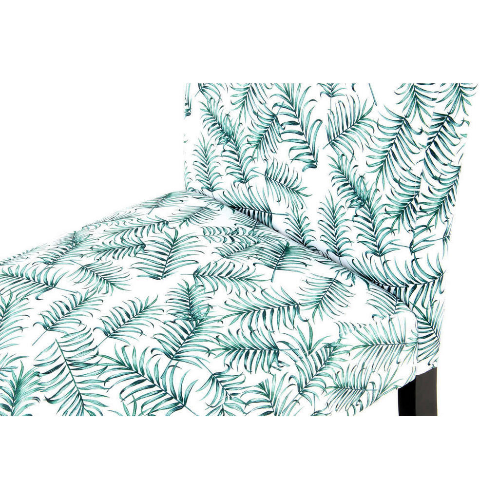 Thumbnail - Stuhl Indira 100 weiß grün Microfaser Microfaser B/H/T: ca. 55x92x77 cm