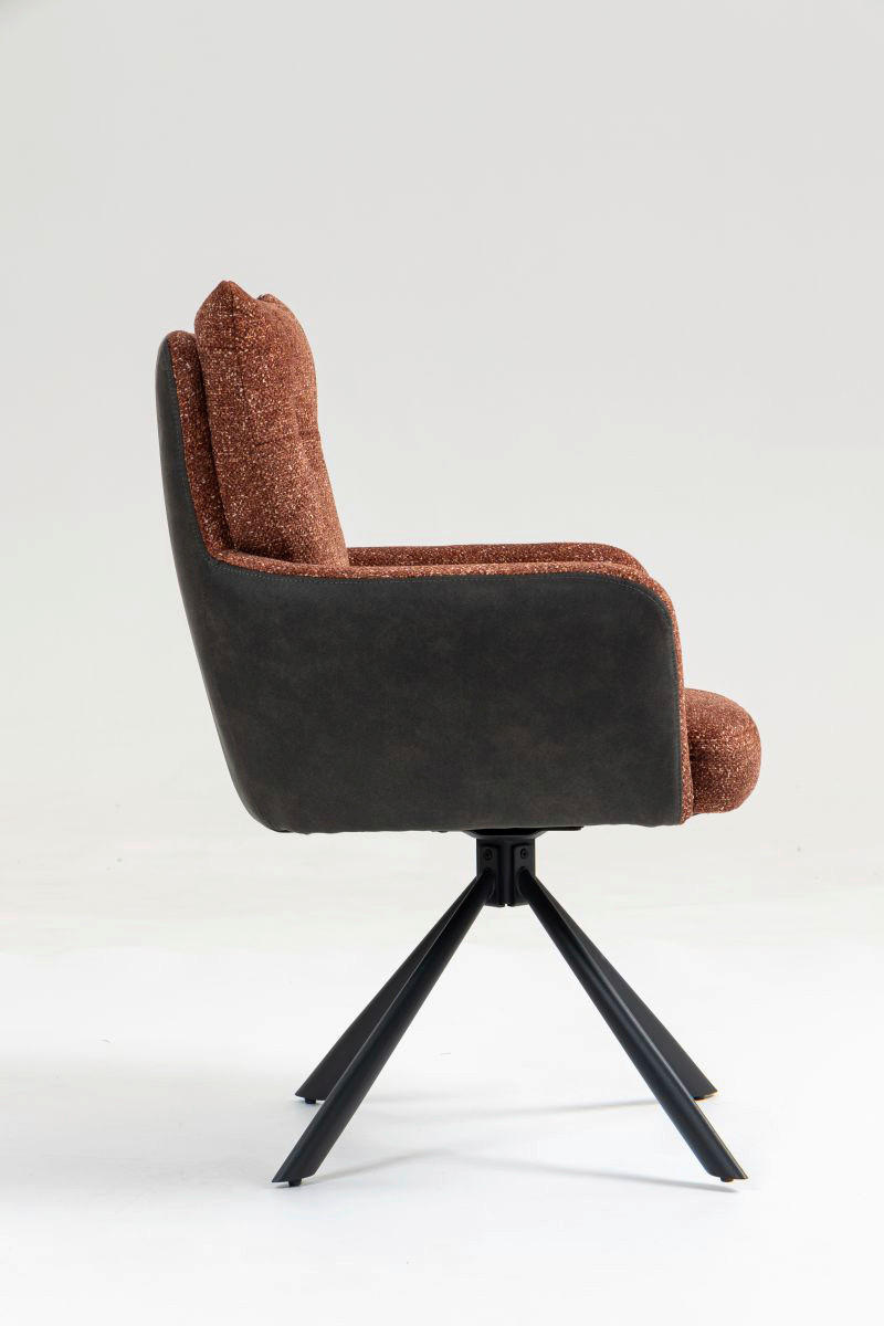 Thumbnail - Drehstuhl Lecce rost Microfaser