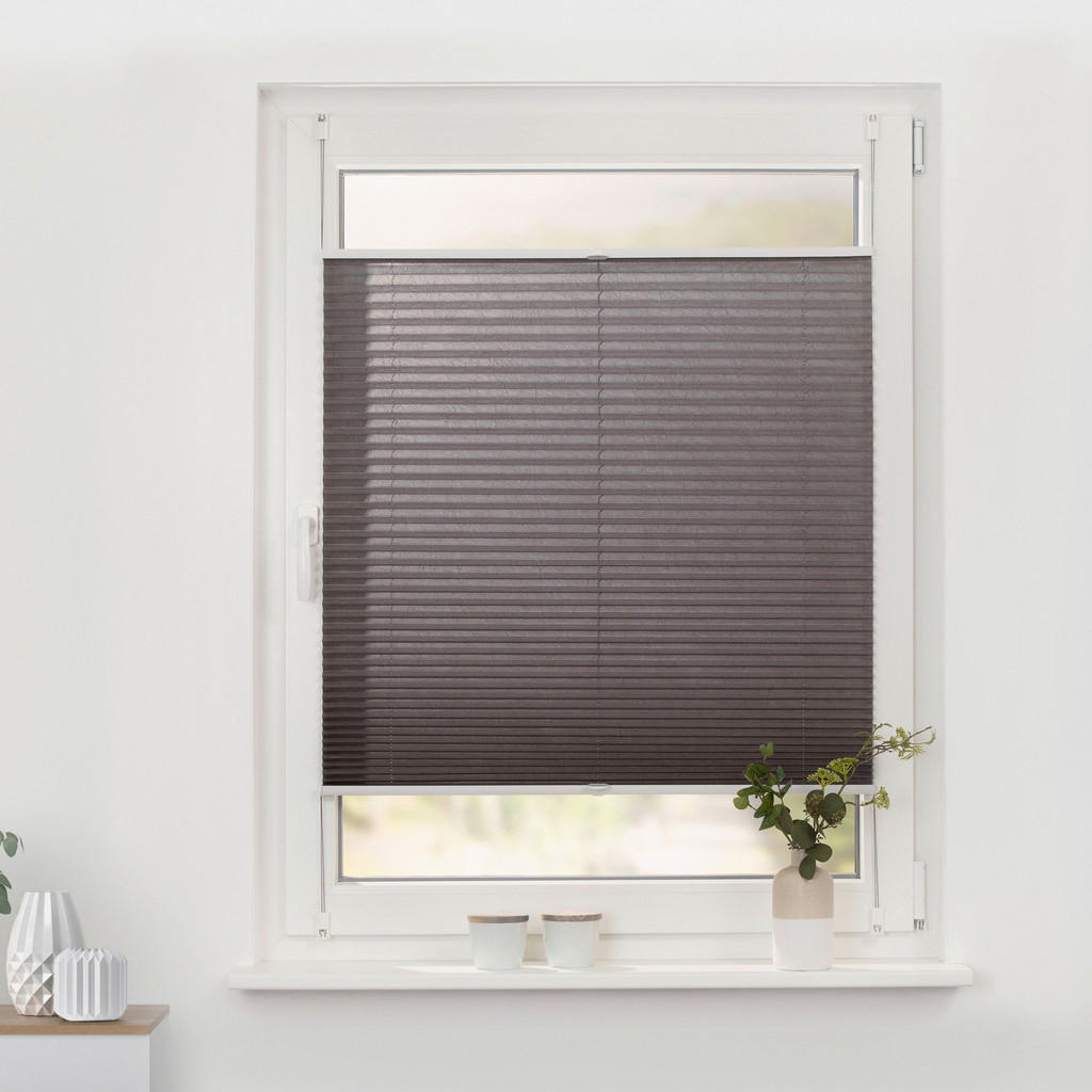 Thumbnail - LICHTBLICK Spannplissee taupe B/L: ca. 70x130 cm