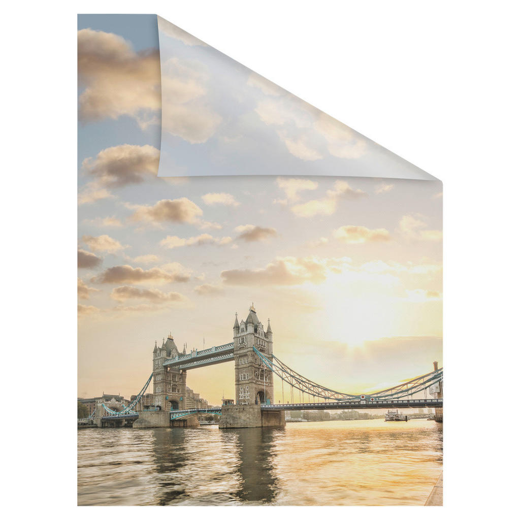Thumbnail - LICHTBLICK Fensterfolie Tower Bridge London Tower Bridge orange B/L: ca. 100x180 cm
