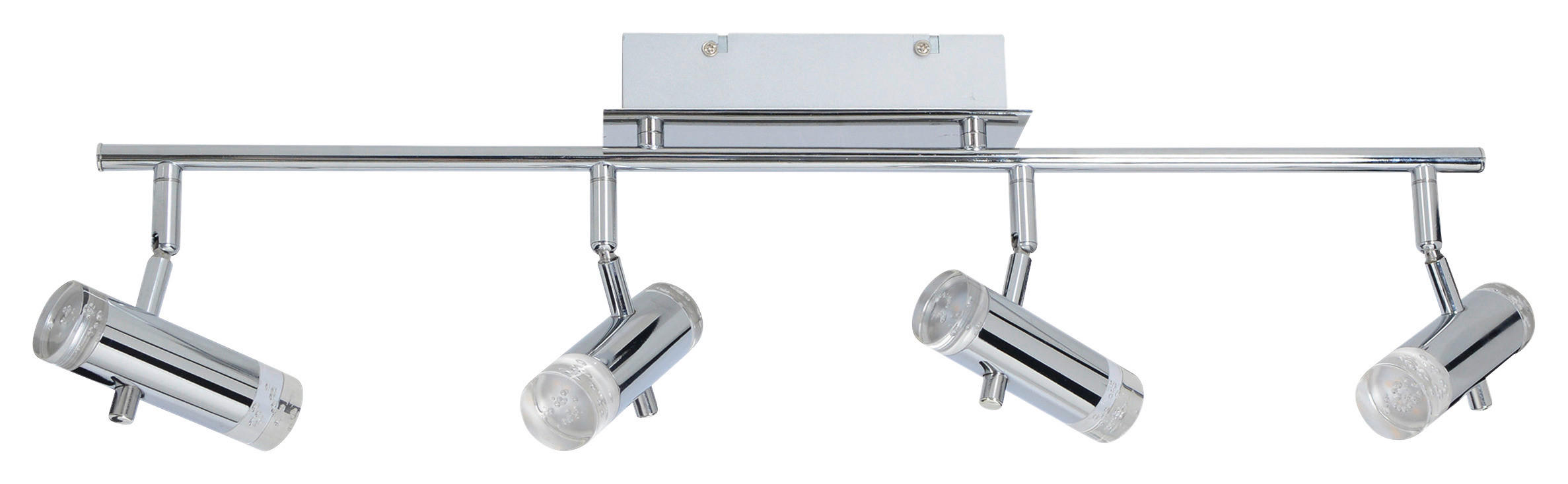 Näve Leuchten Deckenleuchte 1246042 Chrom Kunststoff Metall B/H/T: ca. 8x18,5x66 cm 4 Brennstellen