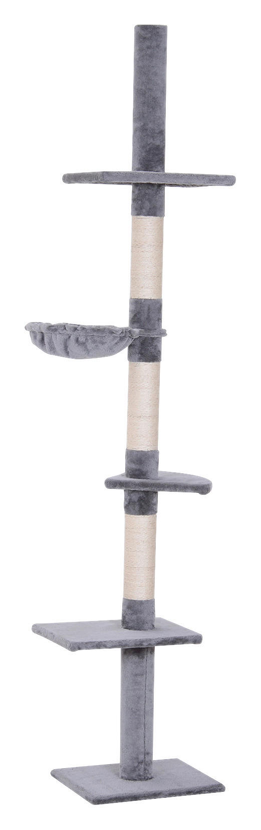PawHut Kratzbaum grau Spanplatte B/H/L: ca. 34x260x40 cm