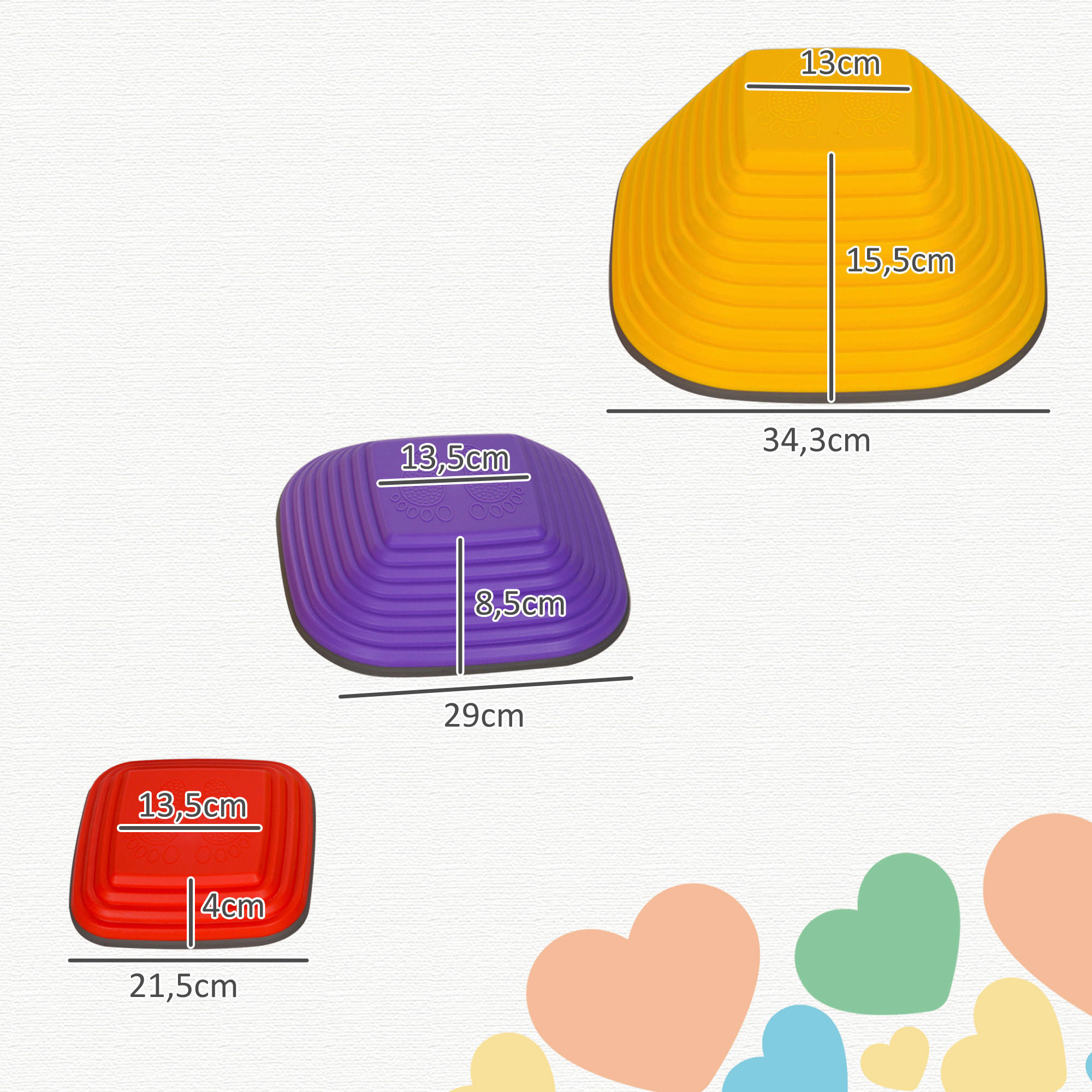 Thumbnail - AIYAPLAY Flusssteine B/H/L: ca. 34,3x5,5x34,3 cm