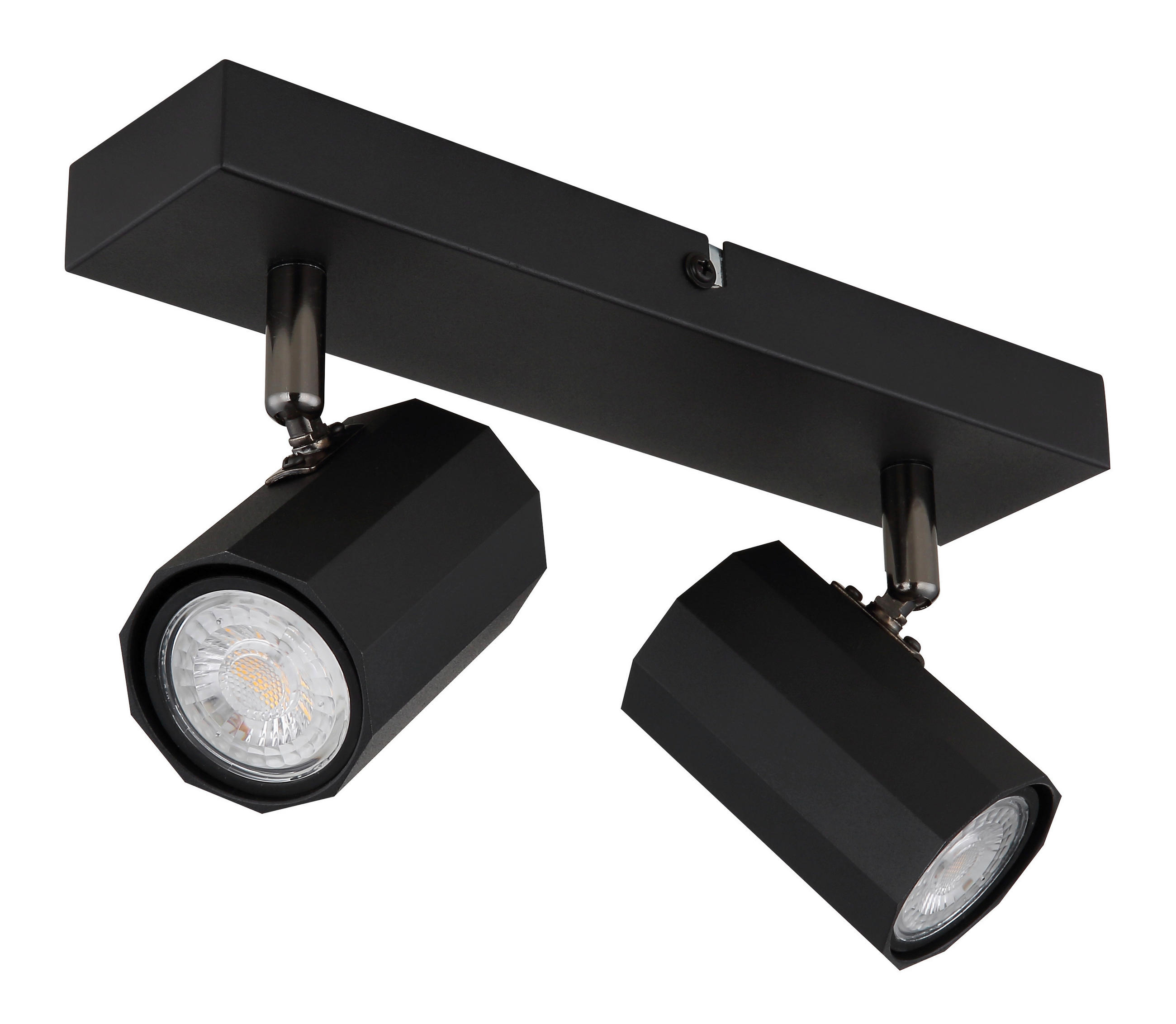 Thumbnail - GLOBO Spot JAMES 57918-2B mattschwarz Metall B/H/L: ca. 26x14,5x6 cm GU10 2 Brennstellen