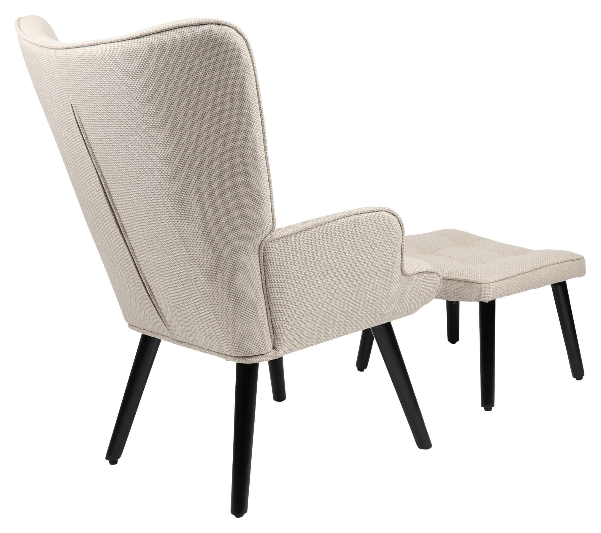 Thumbnail - Sessel Paros beige Webstoff B/H/T: ca. 68x97x75 cm