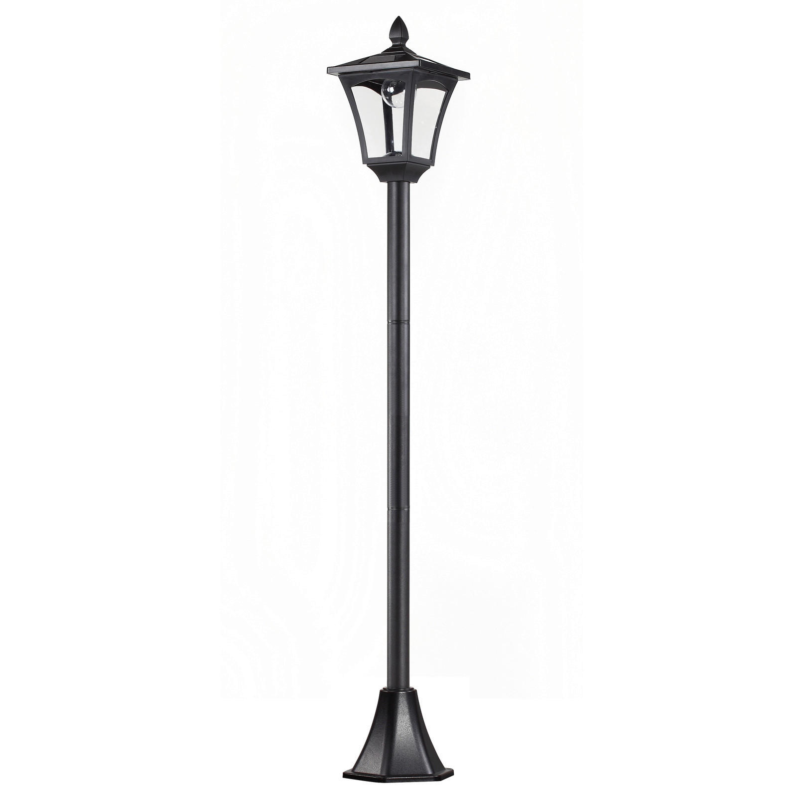 Thumbnail - Gartenlaterne schwarz Edelstahl Kunststoff B/H/L: ca. 18x160x18 cm