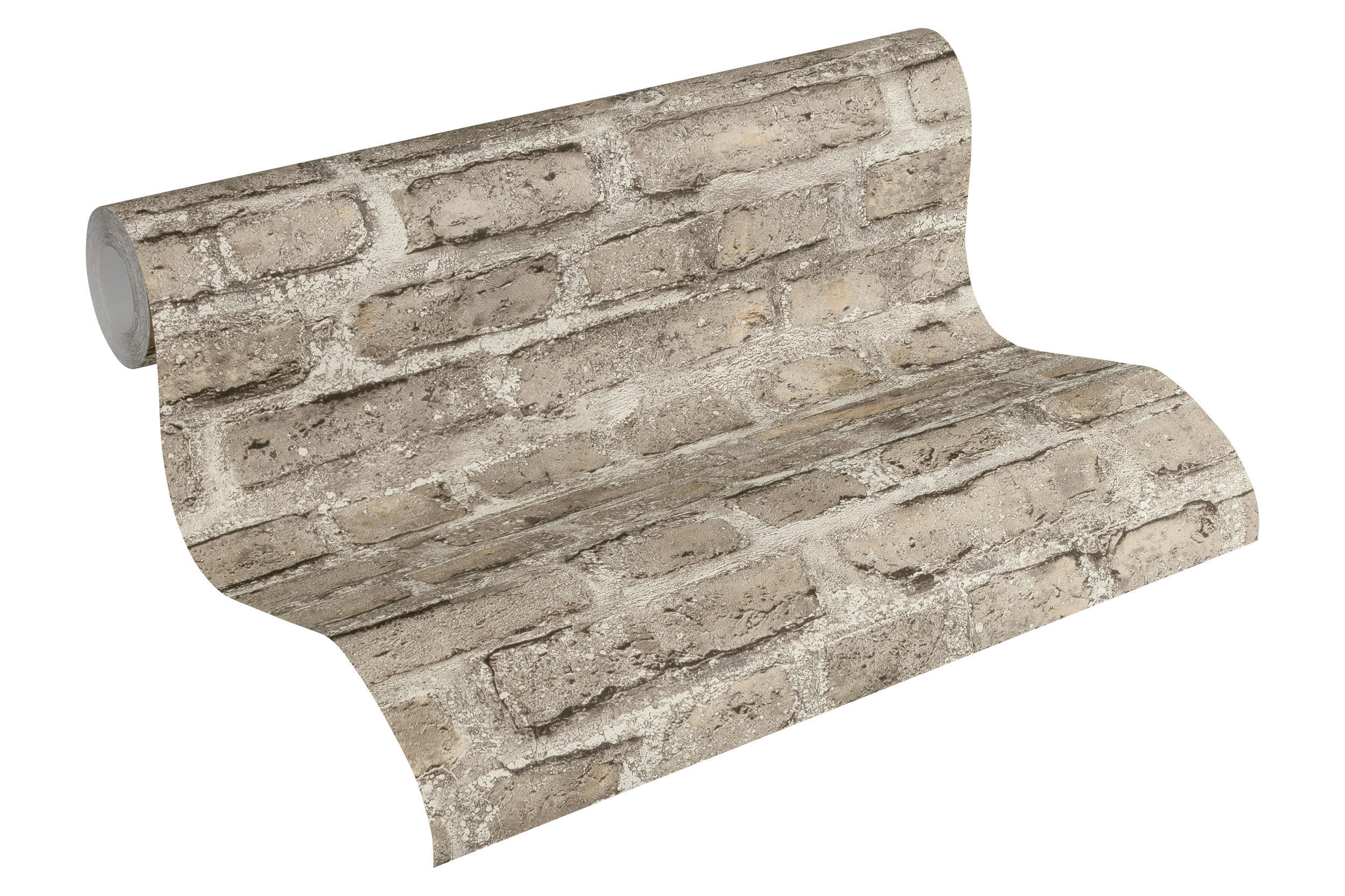 Vliestapete Steinoptik hellbraun B/L: ca. 53x1005 cm